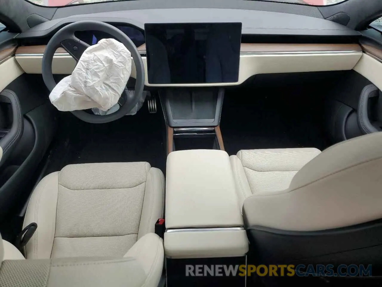 8 fotografías del automóvil dañado 5YJSA1E51PF525662 TESLA MODEL S 2023