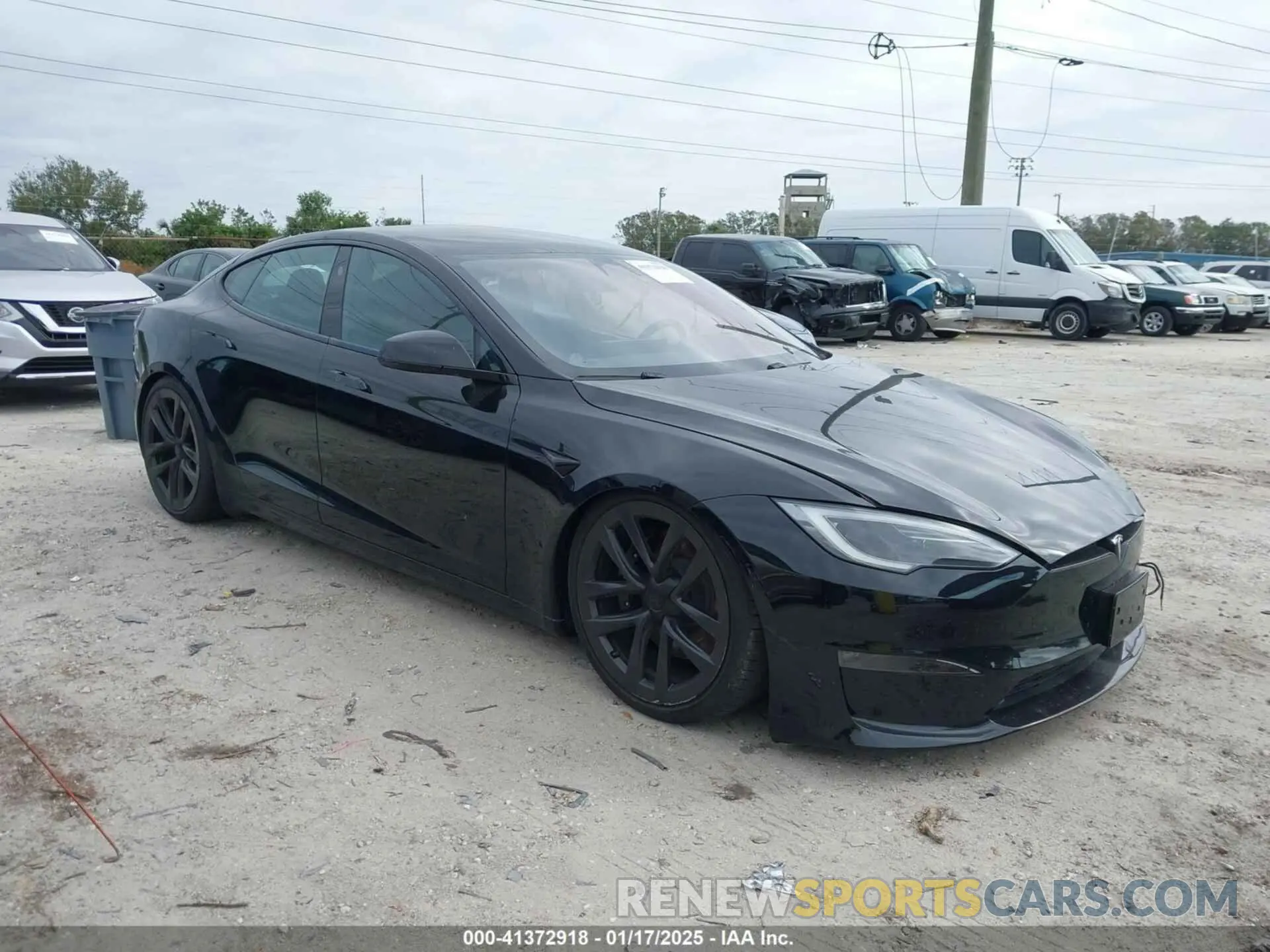 1 fotografías del automóvil dañado 5YJSA1E52PF500088 TESLA MODEL S 2023