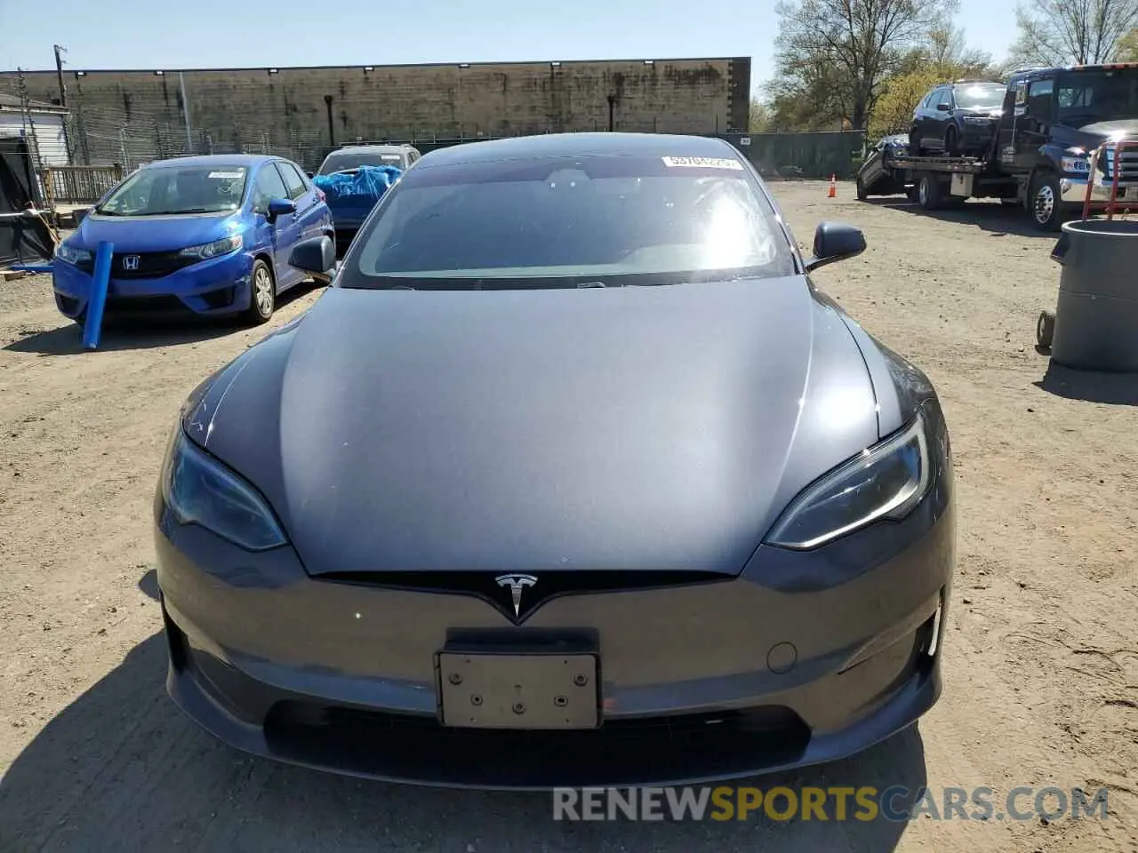 5 fotografías del automóvil dañado 5YJSA1E53PF516834 TESLA MODEL S 2023