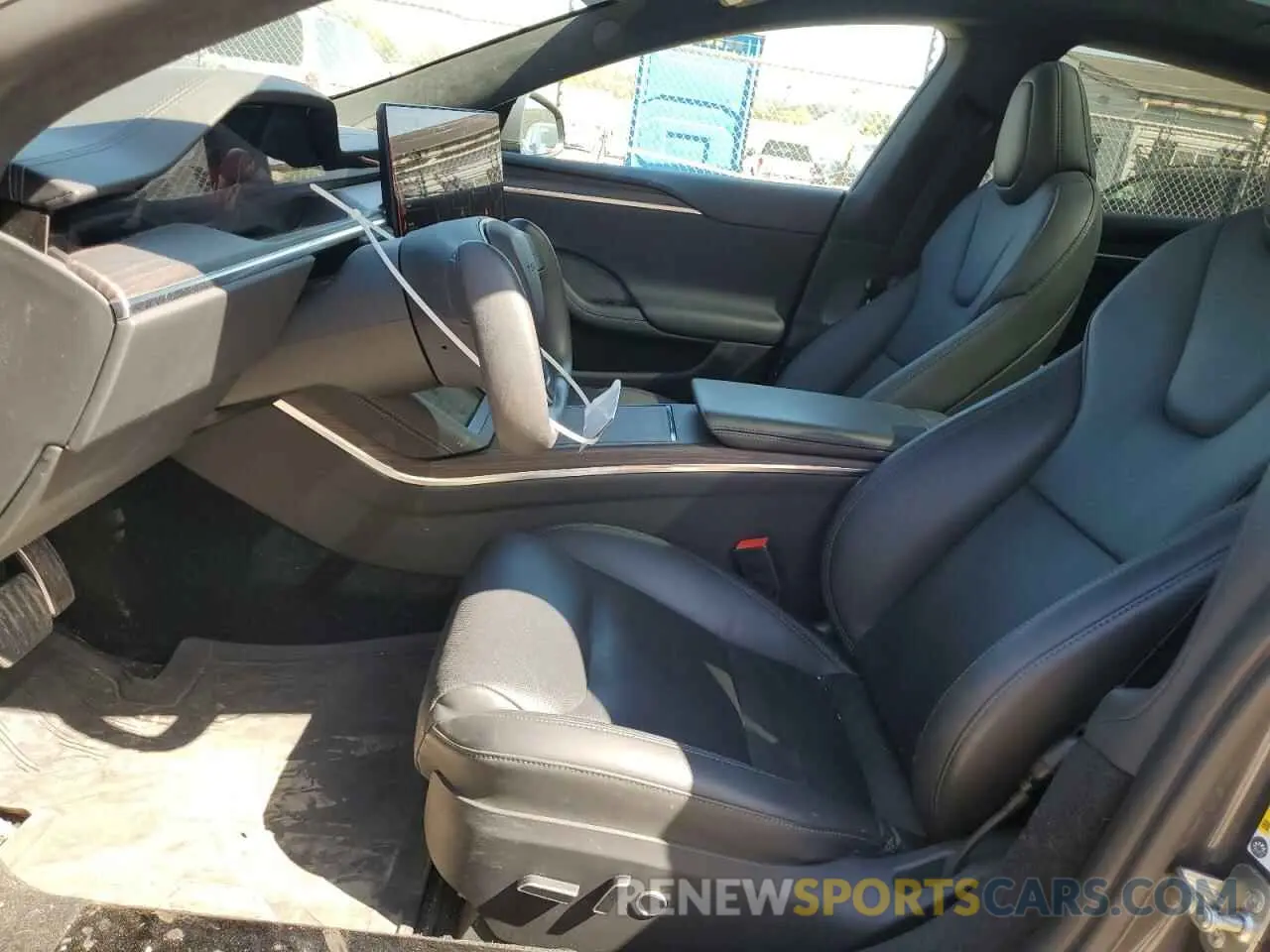 7 fotografías del automóvil dañado 5YJSA1E53PF516834 TESLA MODEL S 2023
