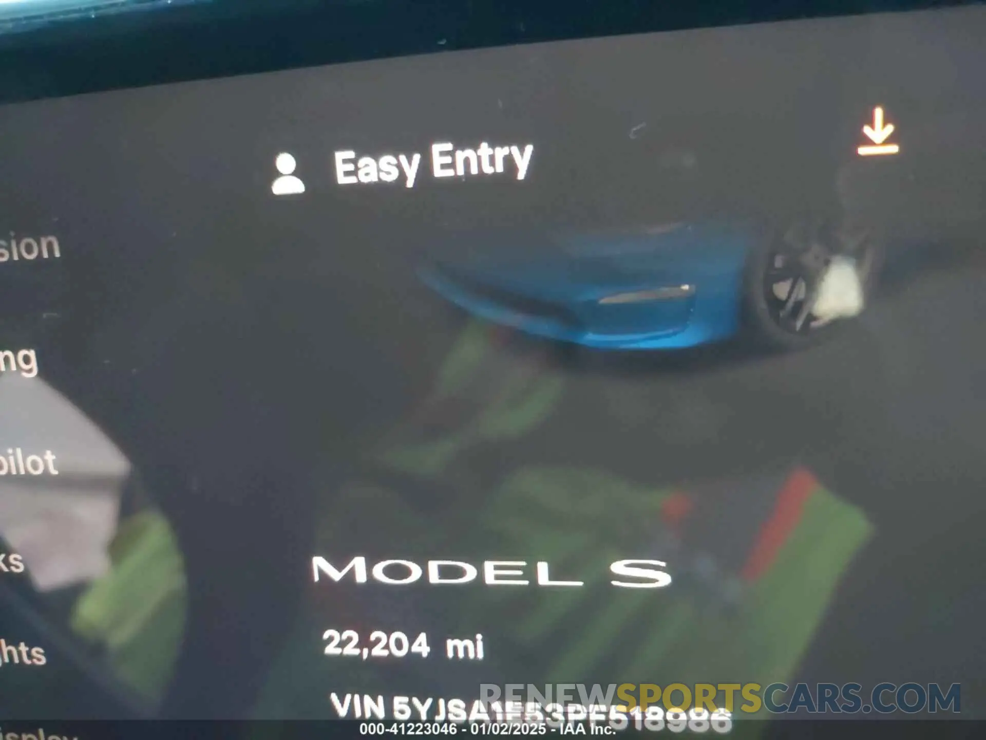 16 fotografías del automóvil dañado 5YJSA1E53PF518986 TESLA MODEL S 2023