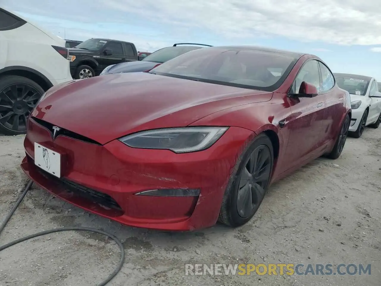 1 fotografías del automóvil dañado 5YJSA1E53PF521709 TESLA MODEL S 2023