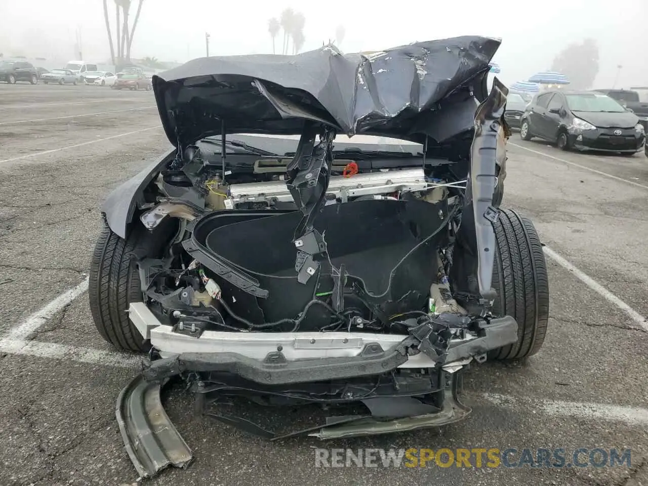 5 fotografías del automóvil dañado 5YJSA1E53PF522312 TESLA MODEL S 2023