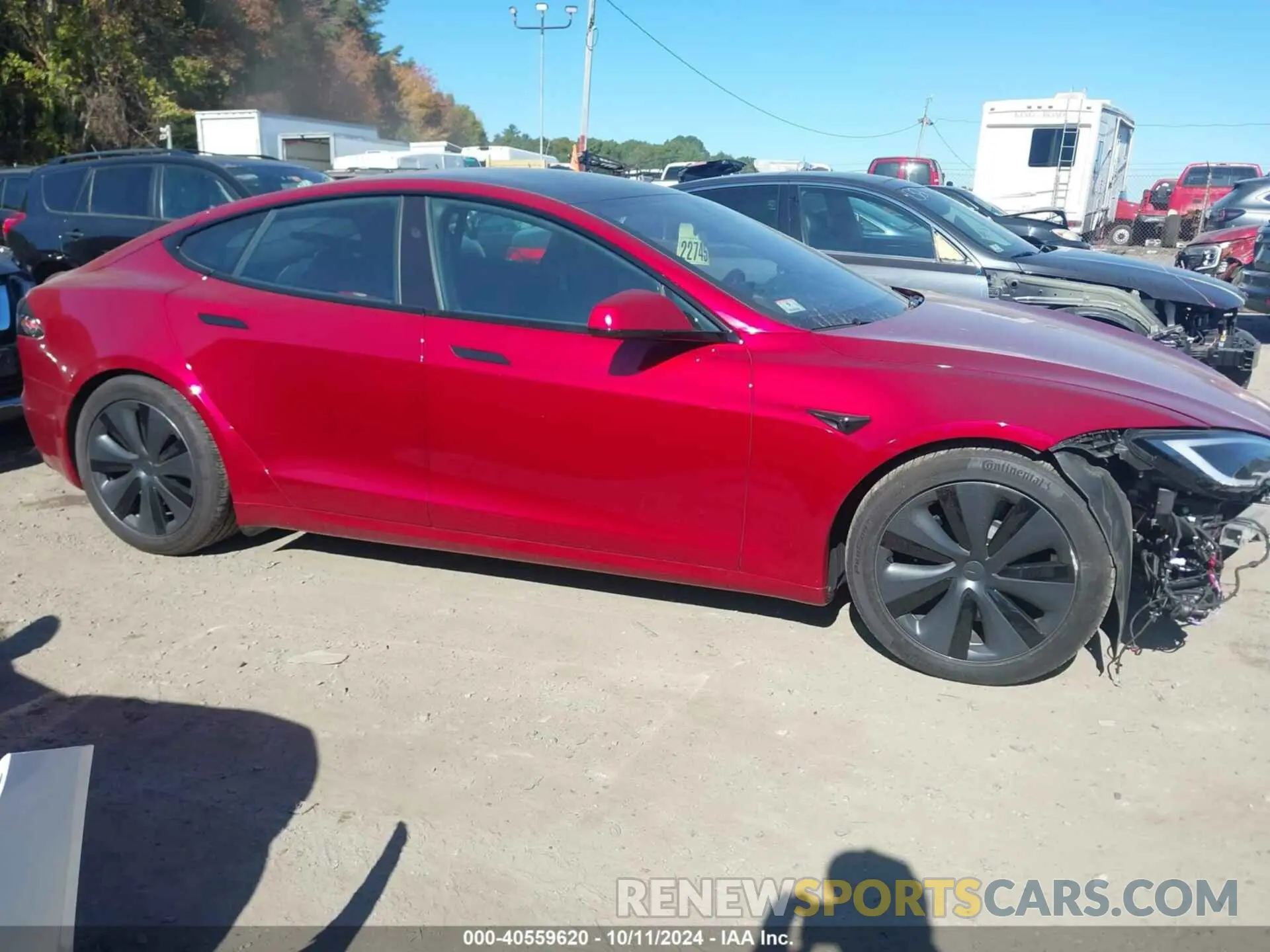 13 fotografías del automóvil dañado 5YJSA1E53PF523735 TESLA MODEL S 2023