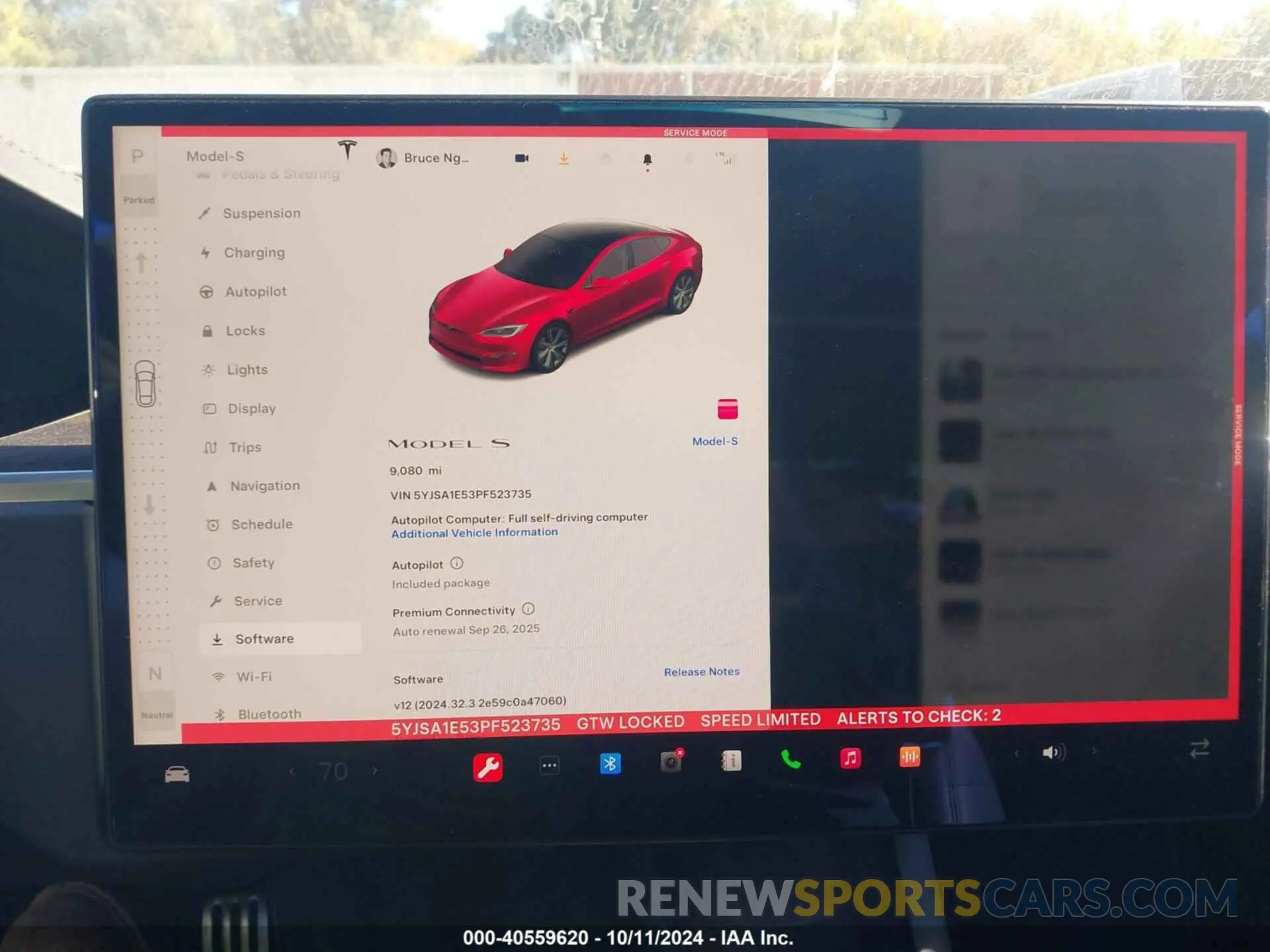 17 fotografías del automóvil dañado 5YJSA1E53PF523735 TESLA MODEL S 2023