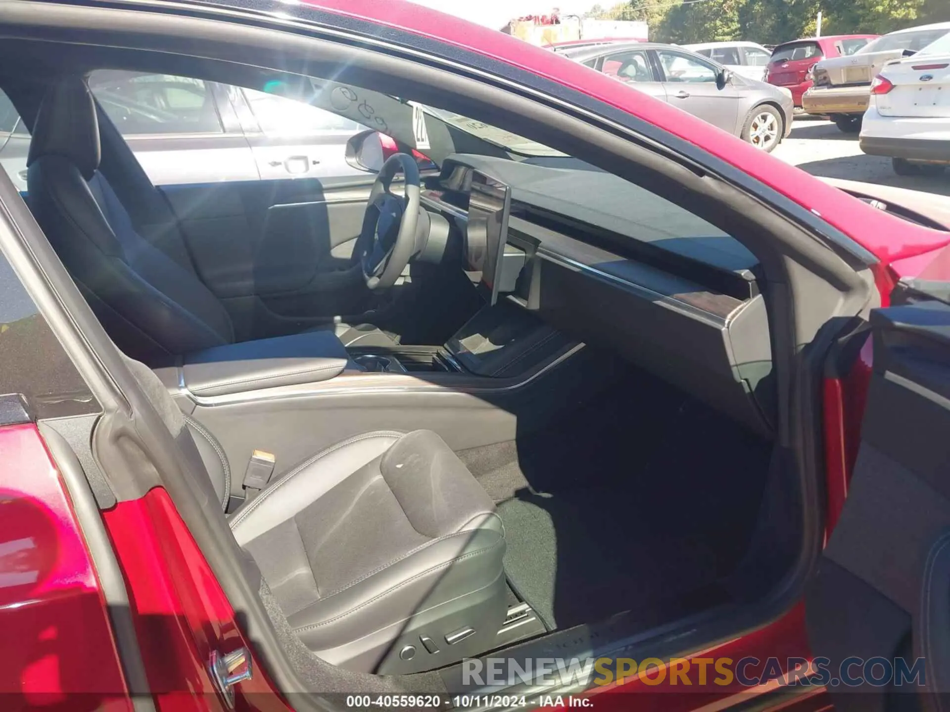 5 fotografías del automóvil dañado 5YJSA1E53PF523735 TESLA MODEL S 2023