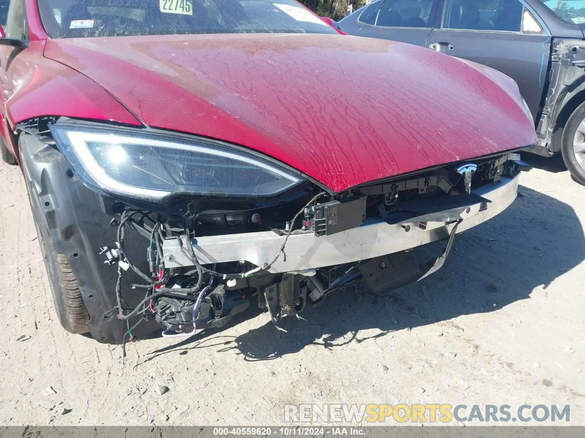 6 fotografías del automóvil dañado 5YJSA1E53PF523735 TESLA MODEL S 2023
