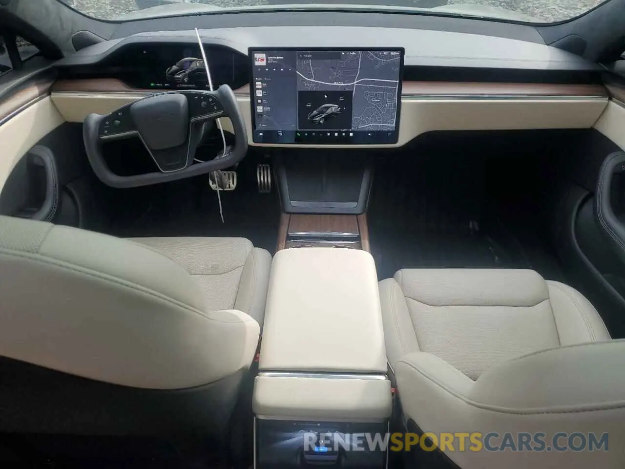 8 fotografías del automóvil dañado 5YJSA1E53PF525744 TESLA MODEL S 2023