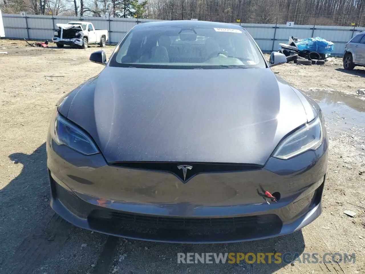 5 fotografías del automóvil dañado 5YJSA1E54PF516907 TESLA MODEL S 2023
