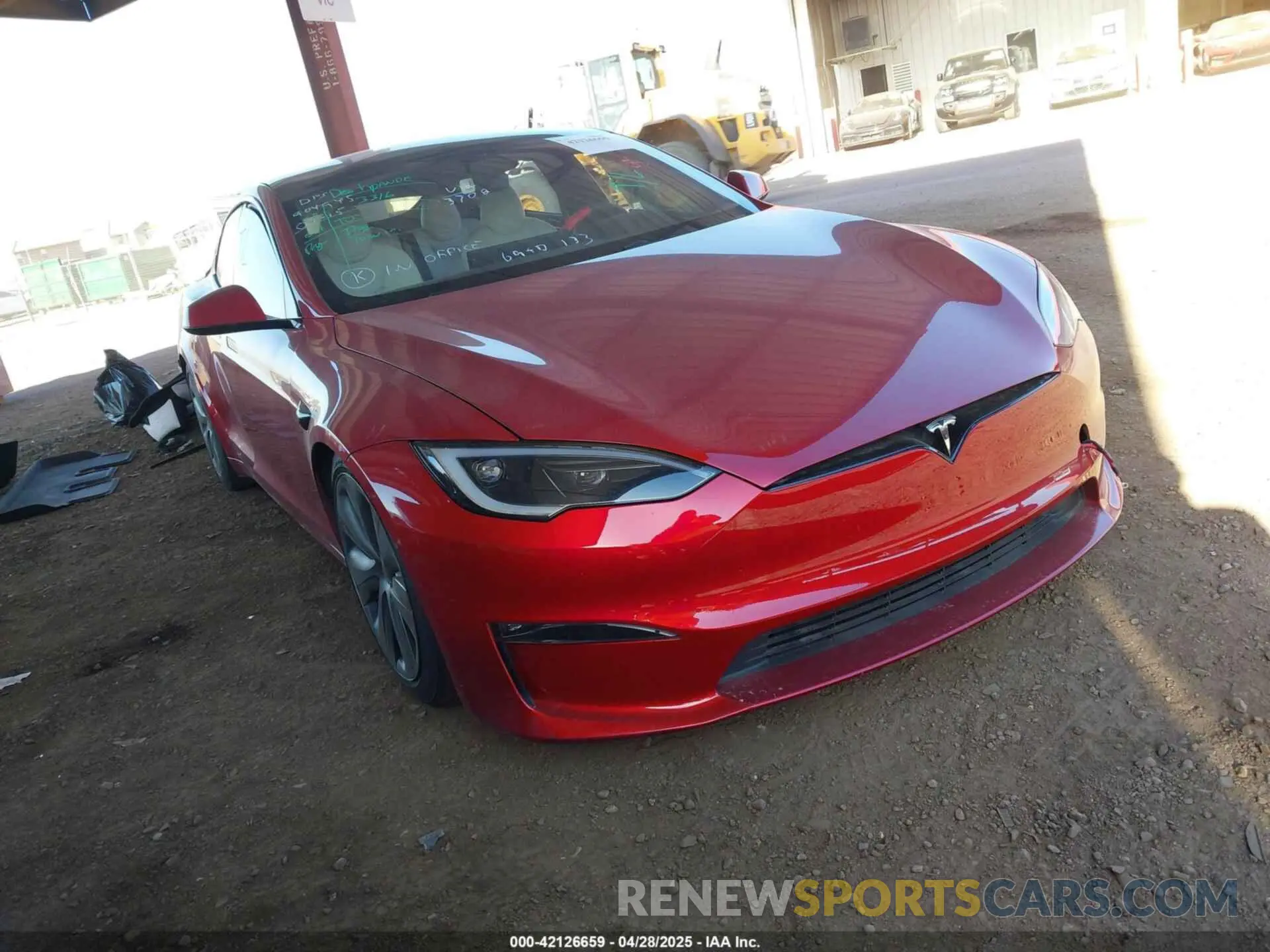 1 fotografías del automóvil dañado 5YJSA1E55PF513708 TESLA MODEL S 2023