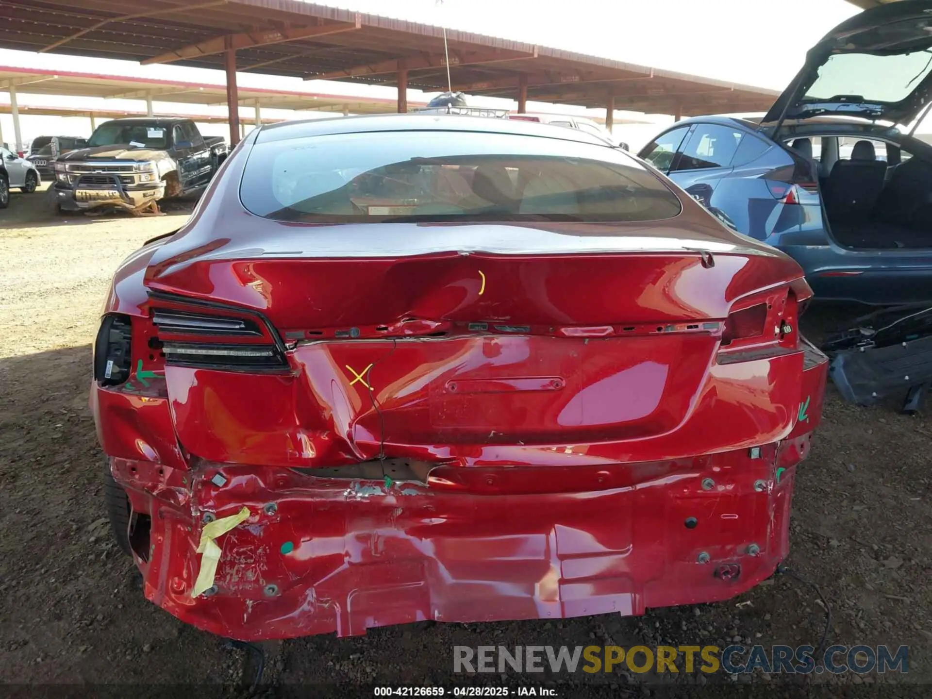 16 fotografías del automóvil dañado 5YJSA1E55PF513708 TESLA MODEL S 2023