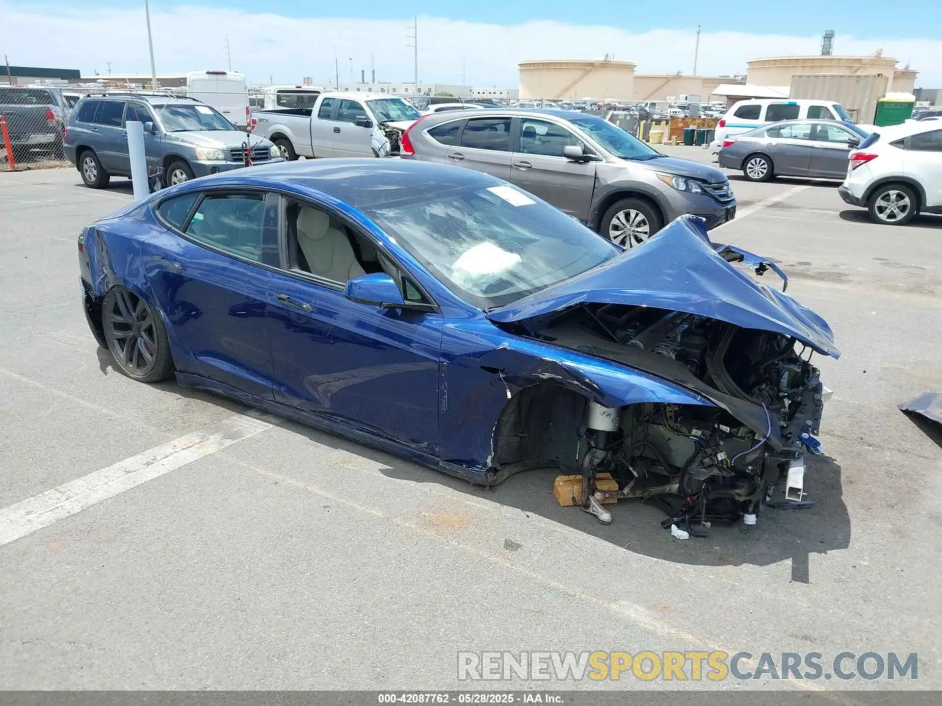1 fotografías del automóvil dañado 5YJSA1E56PF500871 TESLA MODEL S 2023