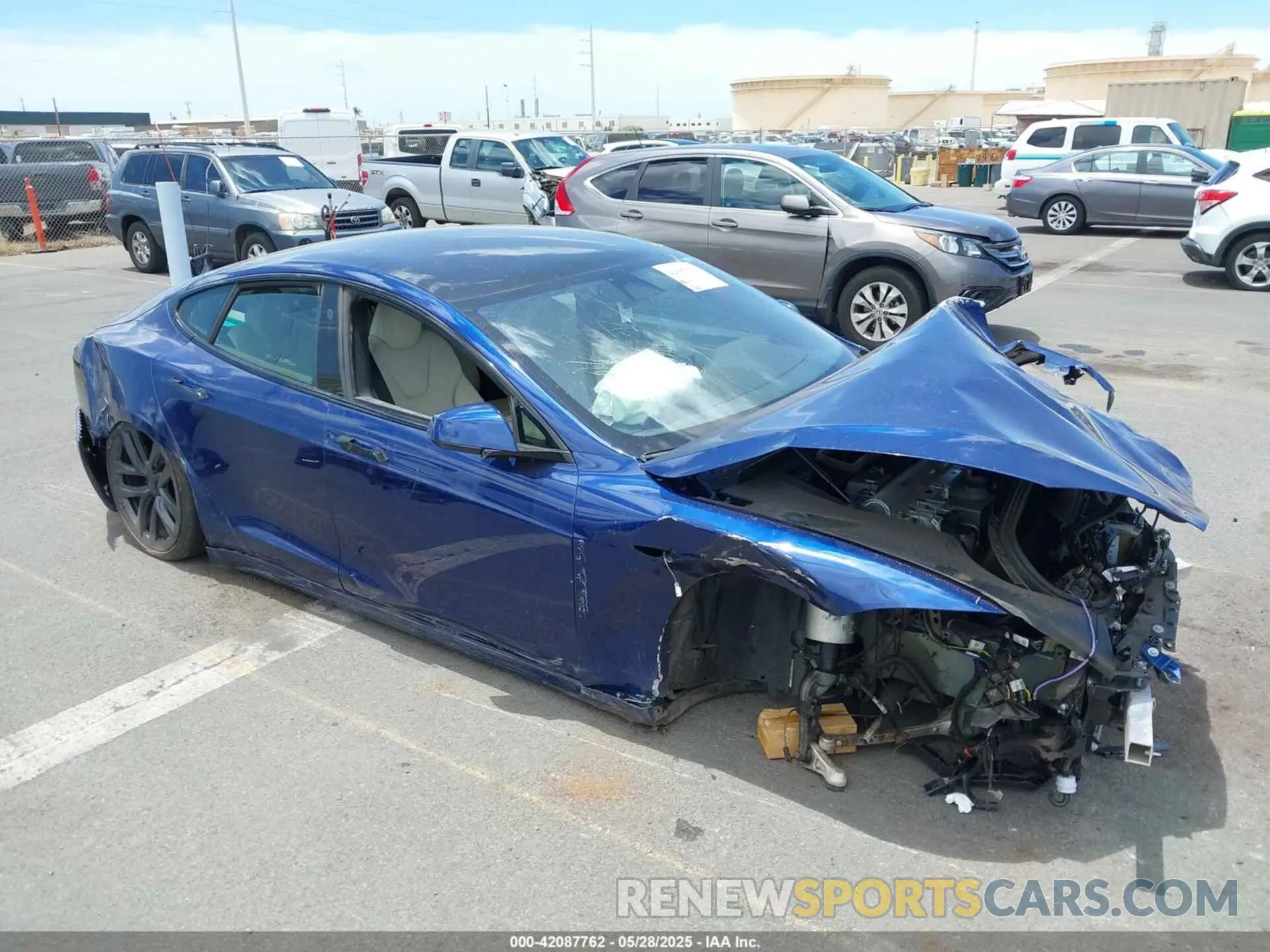6 fotografías del automóvil dañado 5YJSA1E56PF500871 TESLA MODEL S 2023