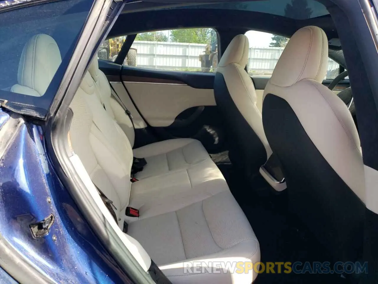 10 fotografías del automóvil dañado 5YJSA1E56PF513152 TESLA MODEL S 2023