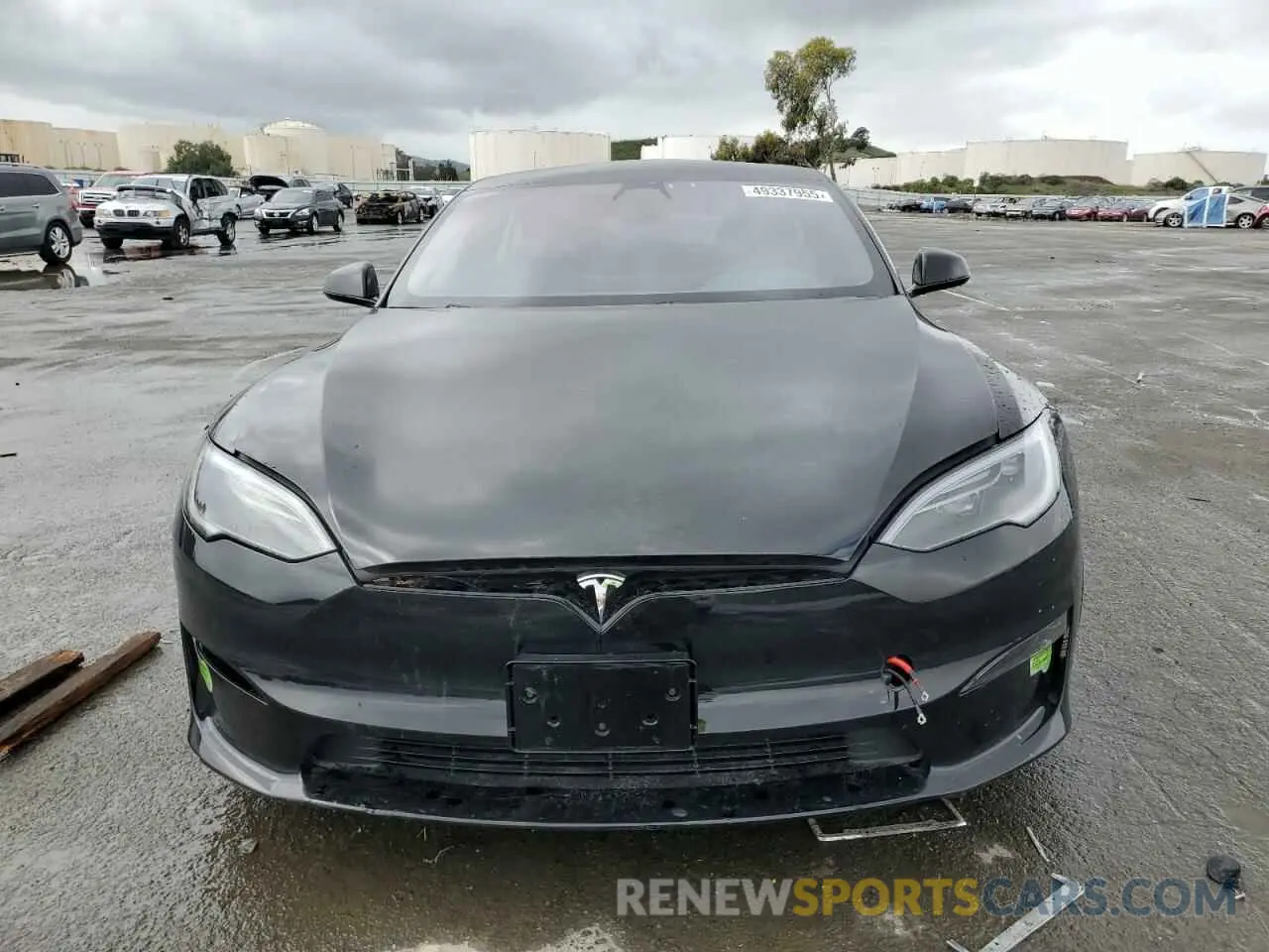 5 fotografías del automóvil dañado 5YJSA1E56PF517539 TESLA MODEL S 2023