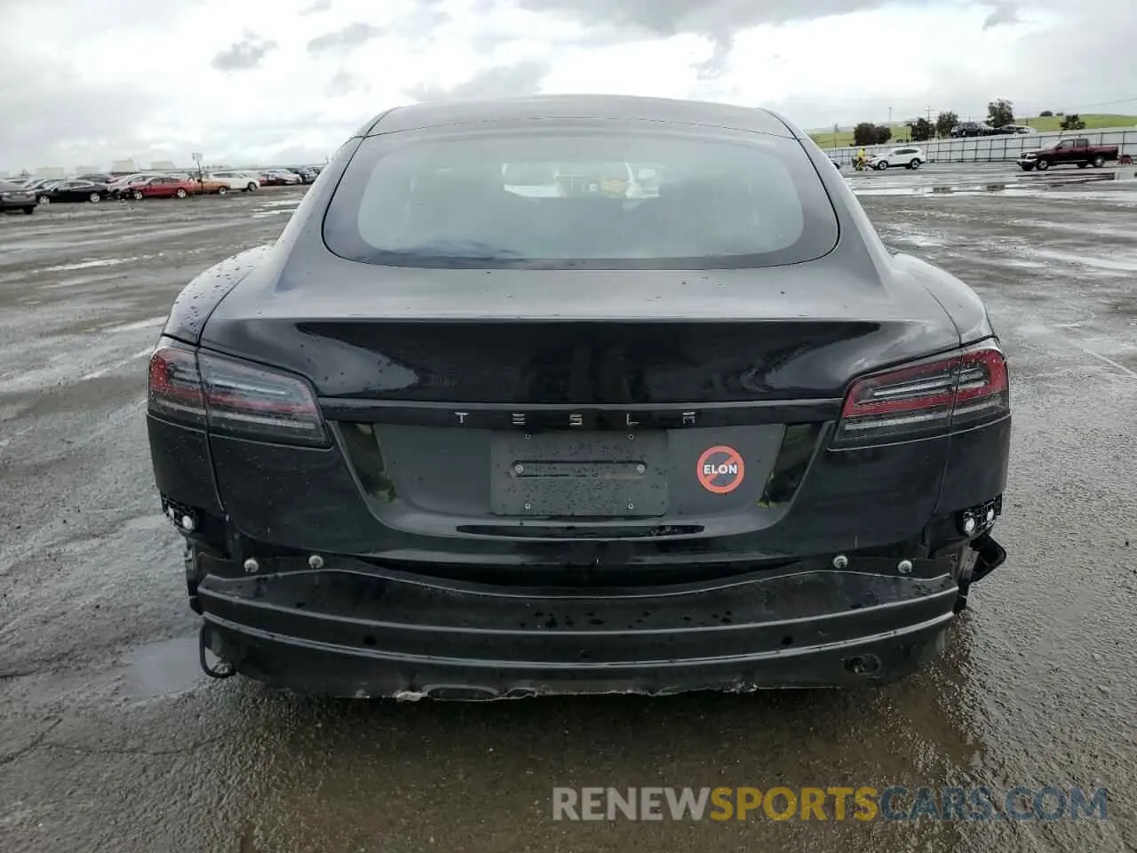 6 fotografías del automóvil dañado 5YJSA1E56PF517539 TESLA MODEL S 2023