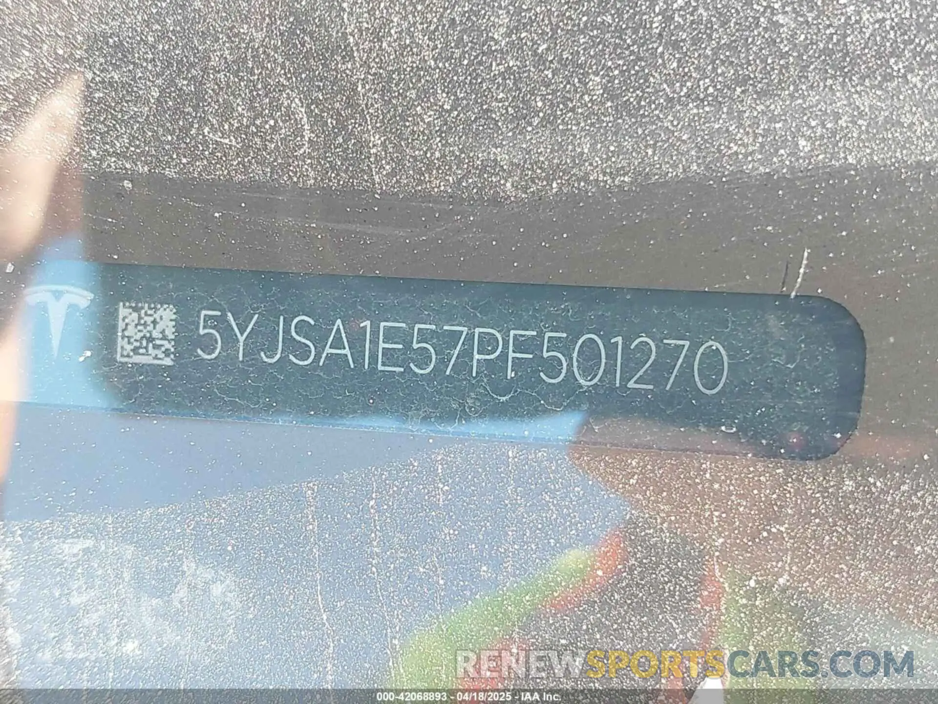 9 fotografías del automóvil dañado 5YJSA1E57PF501270 TESLA MODEL S 2023
