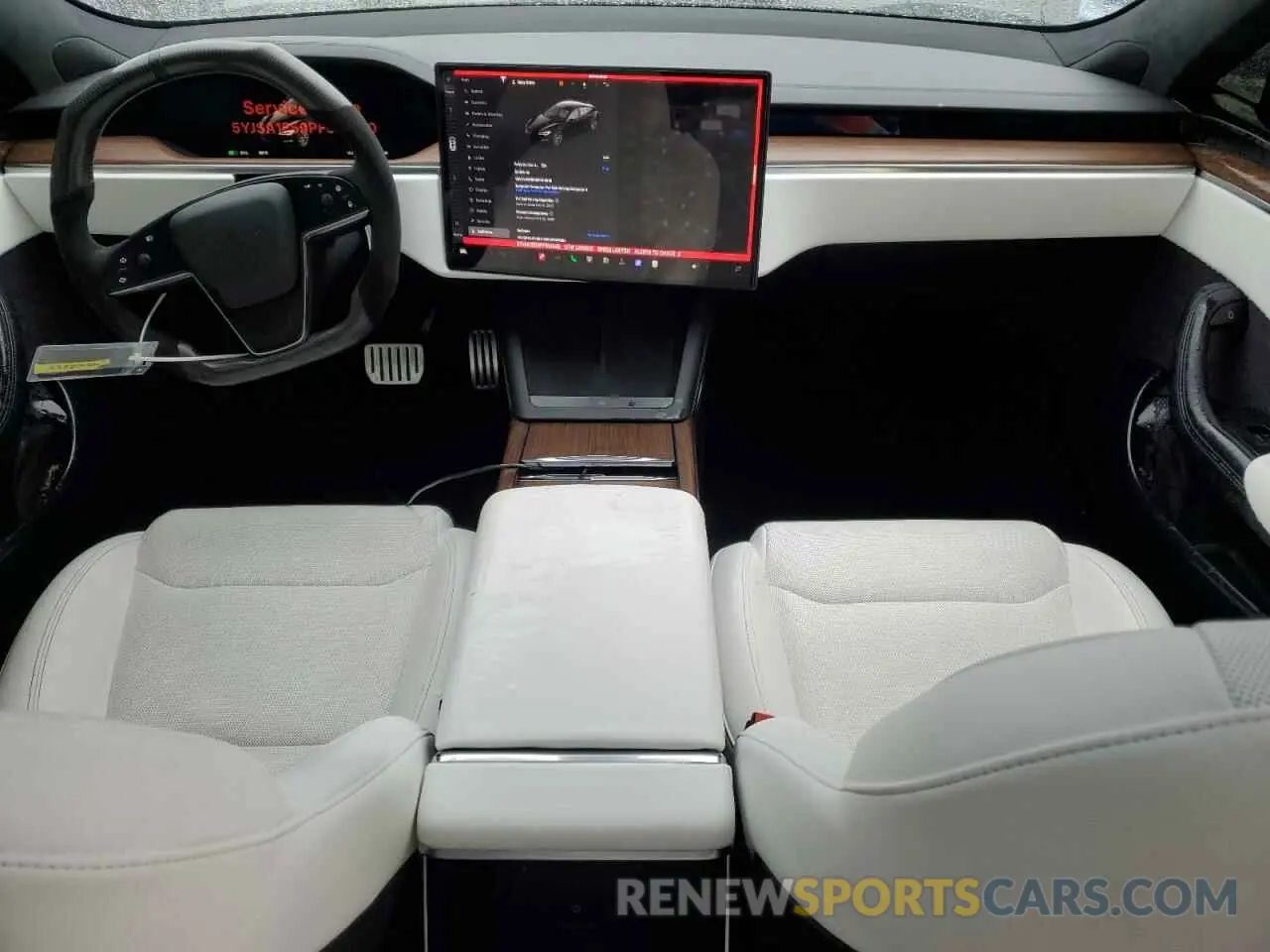 8 fotografías del automóvil dañado 5YJSA1E59PF514540 TESLA MODEL S 2023
