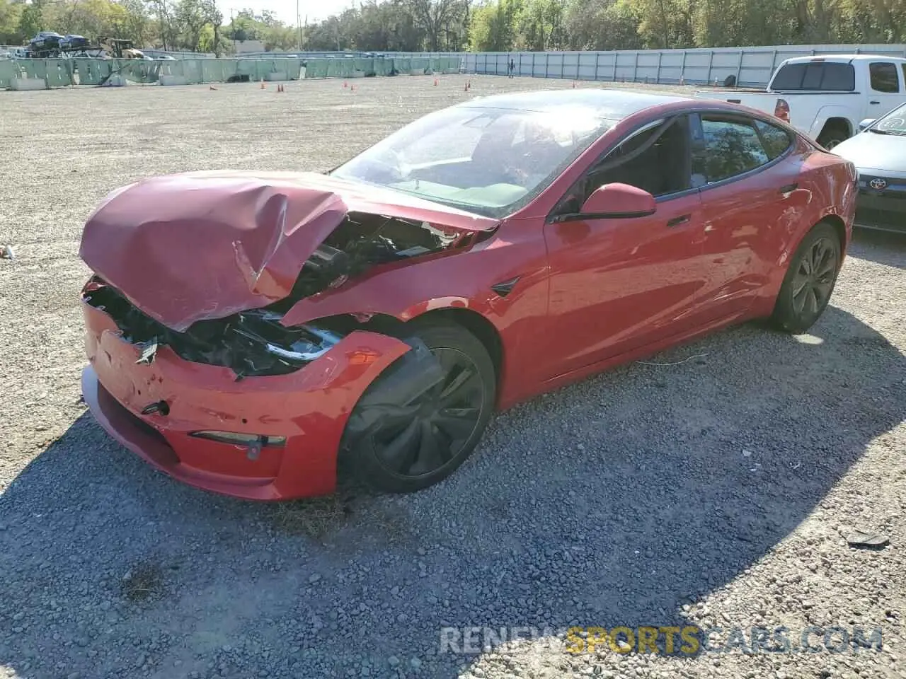 1 fotografías del automóvil dañado 5YJSA1E5XPF499692 TESLA MODEL S 2023