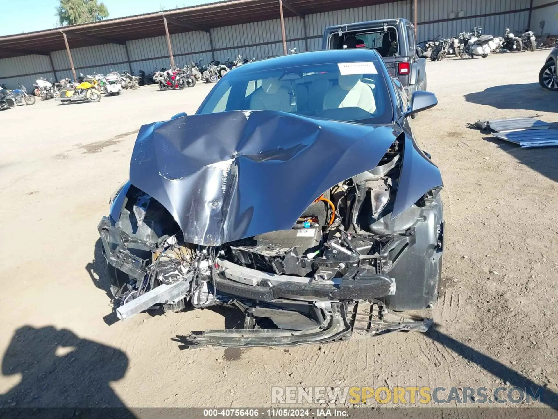 13 fotografías del automóvil dañado 5YJSA1E5XPF500341 TESLA MODEL S 2023