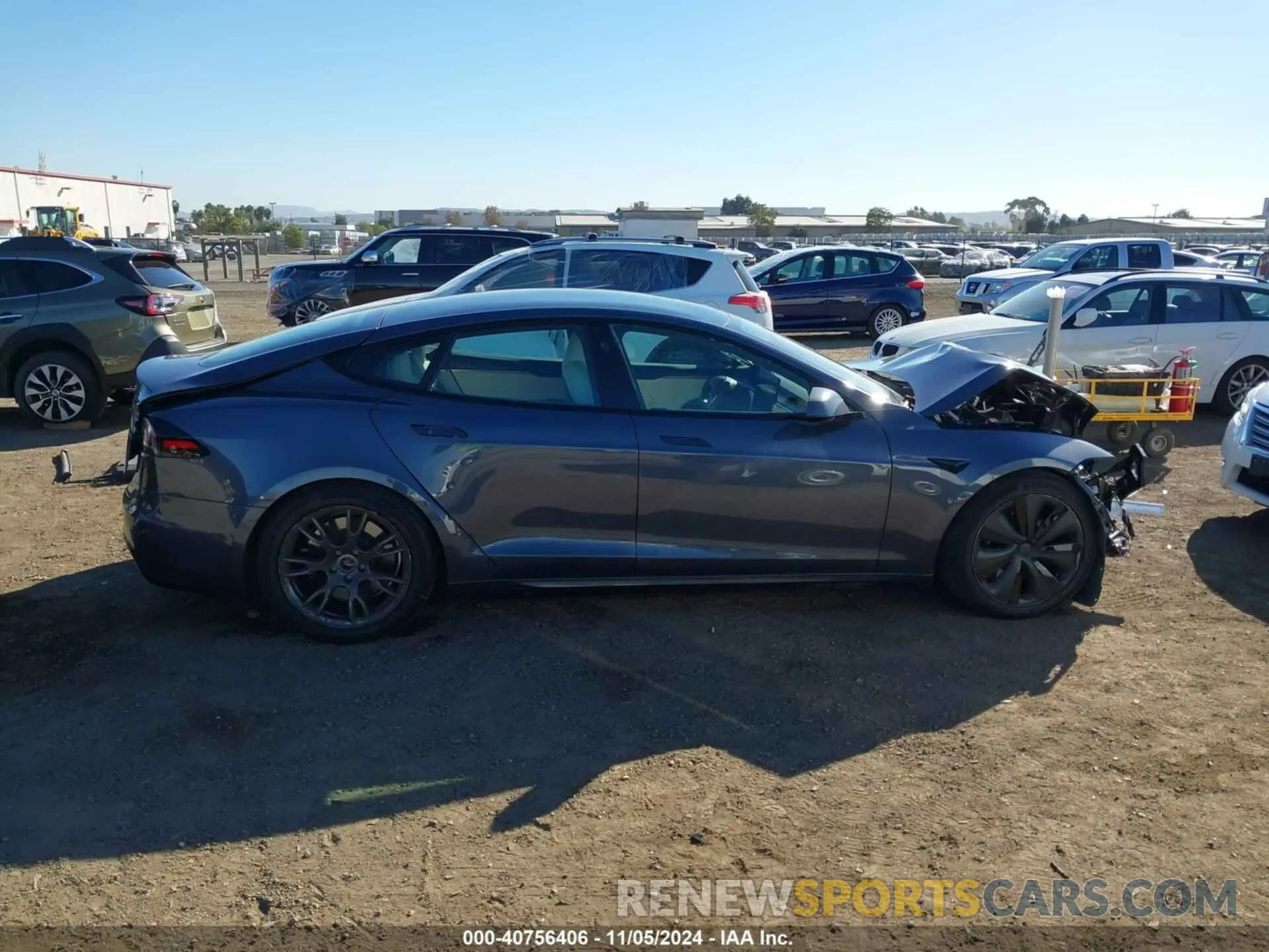14 fotografías del automóvil dañado 5YJSA1E5XPF500341 TESLA MODEL S 2023