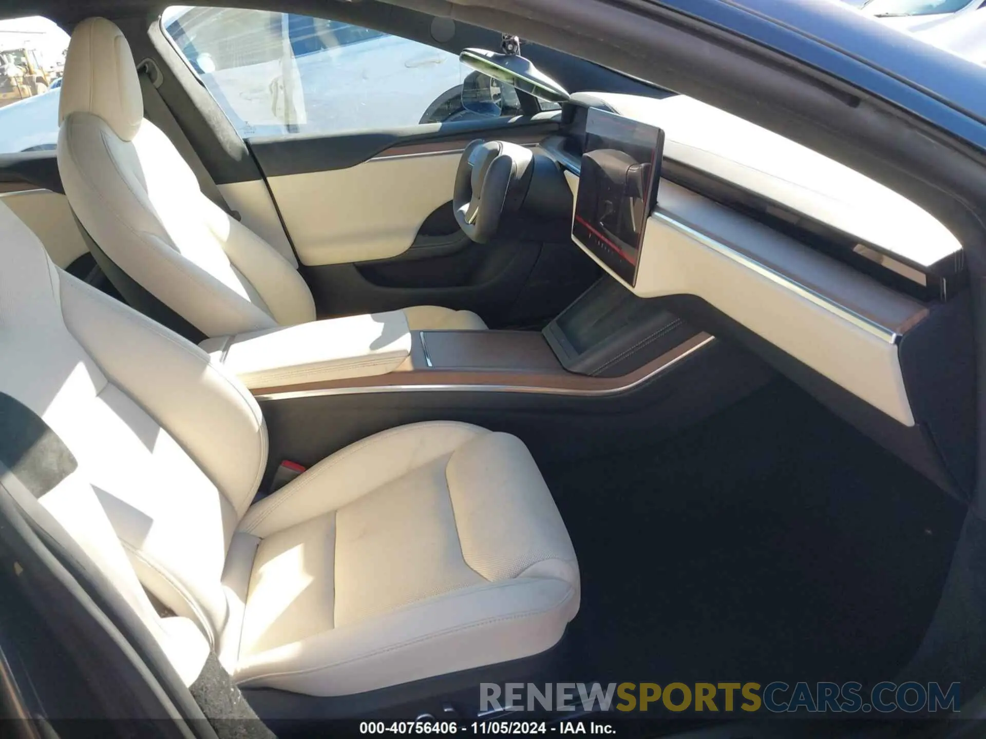 5 fotografías del automóvil dañado 5YJSA1E5XPF500341 TESLA MODEL S 2023