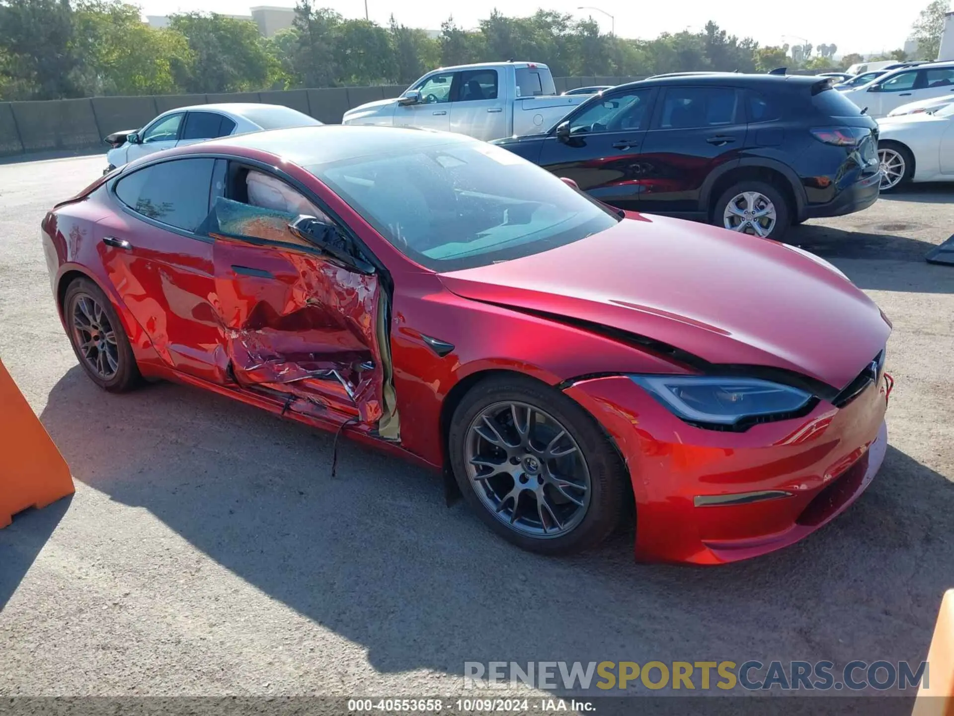 1 fotografías del automóvil dañado 5YJSA1E5XPF522145 TESLA MODEL S 2023