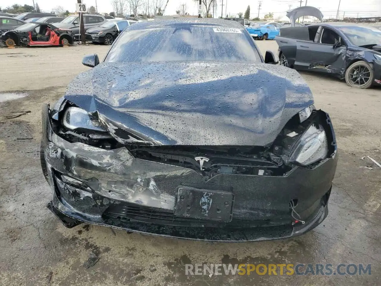 5 fotografías del automóvil dañado 5YJSA1E63PF498778 TESLA MODEL S 2023
