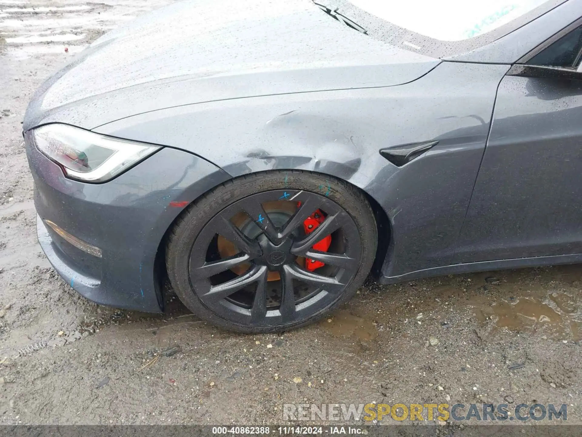 21 fotografías del automóvil dañado 5YJSA1E63PF502862 TESLA MODEL S 2023
