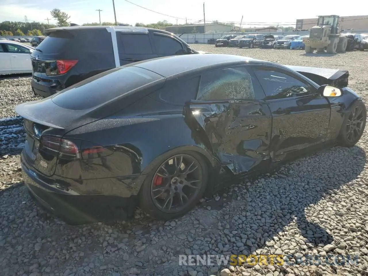 3 fotografías del automóvil dañado 5YJSA1E63PF524294 TESLA MODEL S 2023