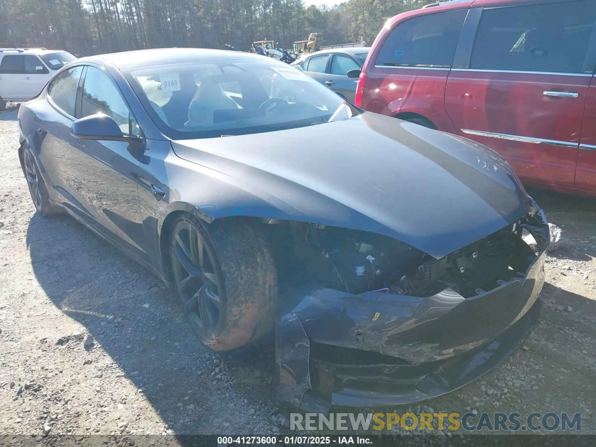 14 fotografías del automóvil dañado 5YJSA1E64PF511263 TESLA MODEL S 2023