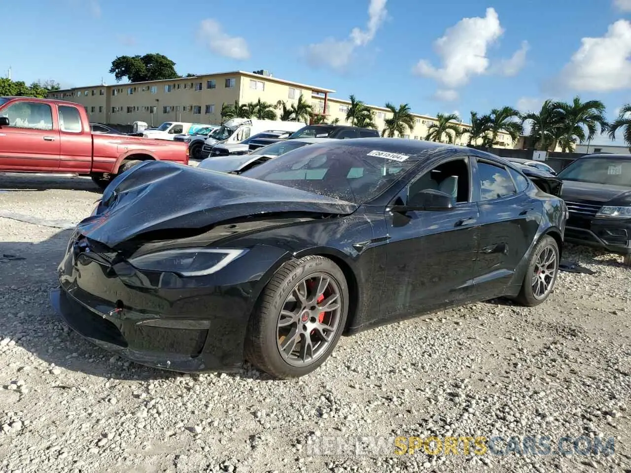 1 fotografías del automóvil dañado 5YJSA1E64PF513465 TESLA MODEL S 2023