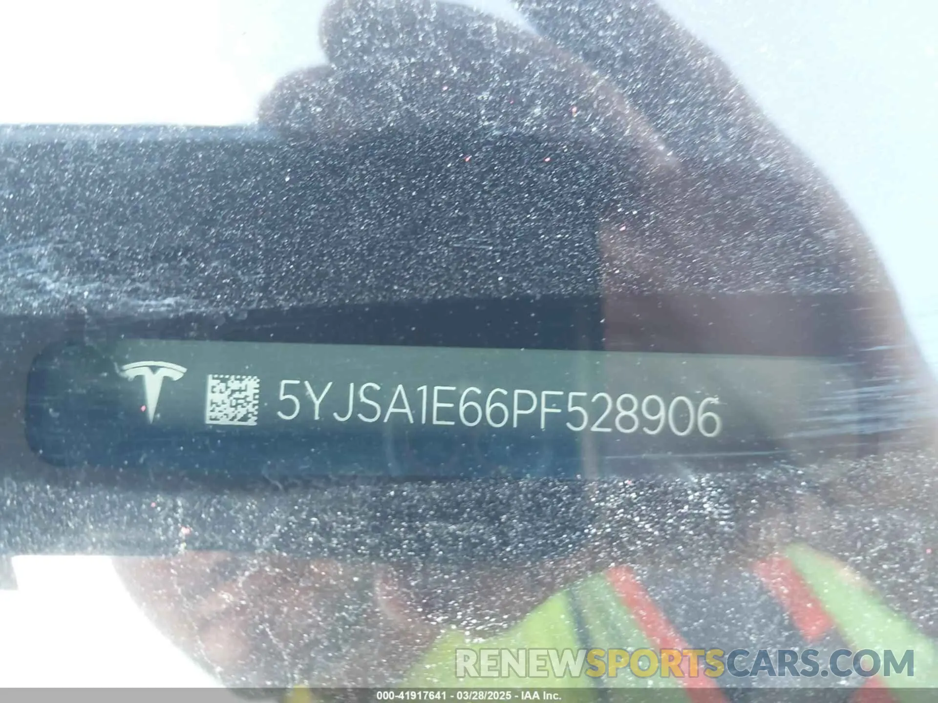 9 fotografías del automóvil dañado 5YJSA1E66PF528906 TESLA MODEL S 2023