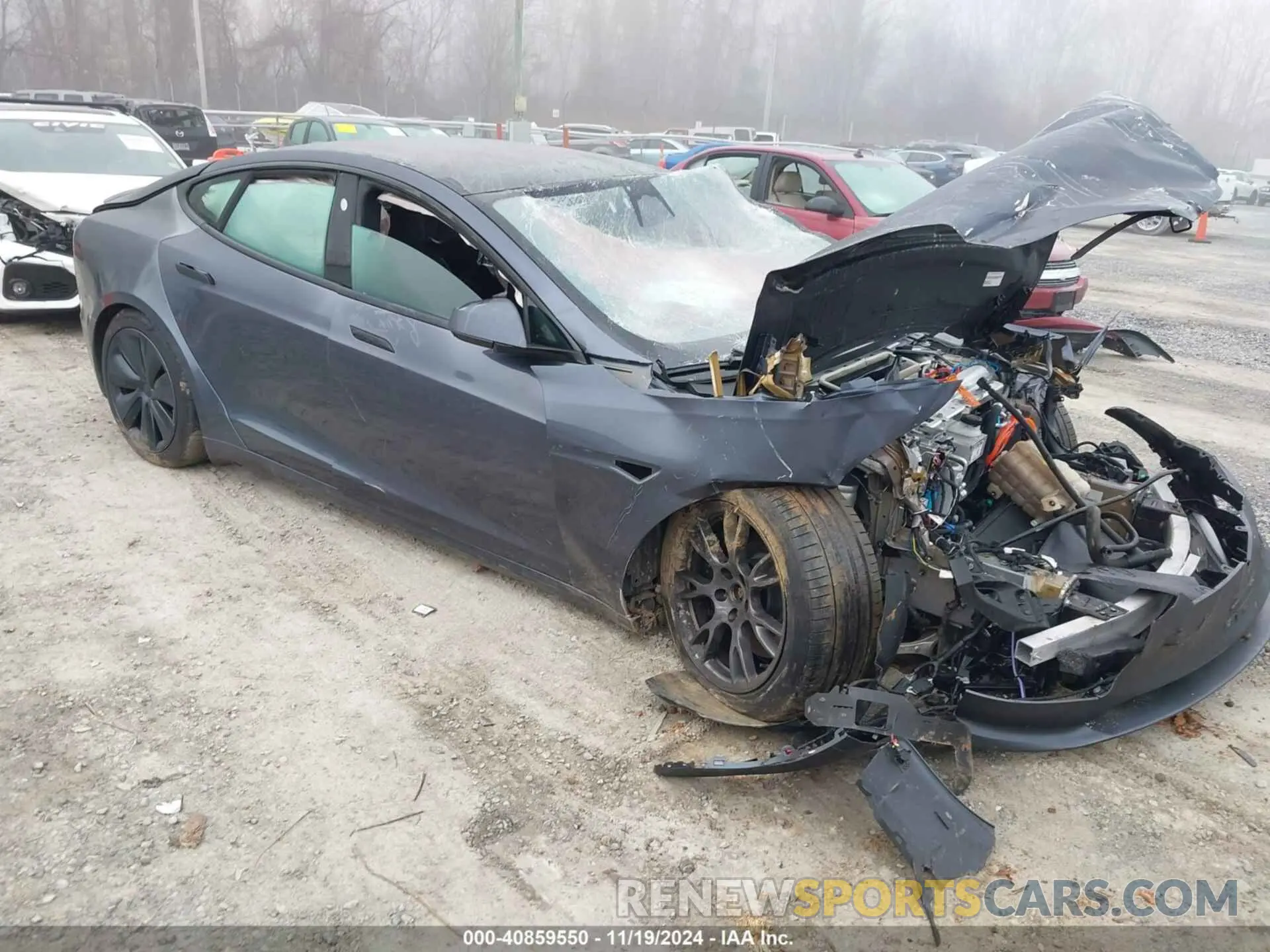 1 fotografías del automóvil dañado 5YJSA1E68PF499134 TESLA MODEL S 2023