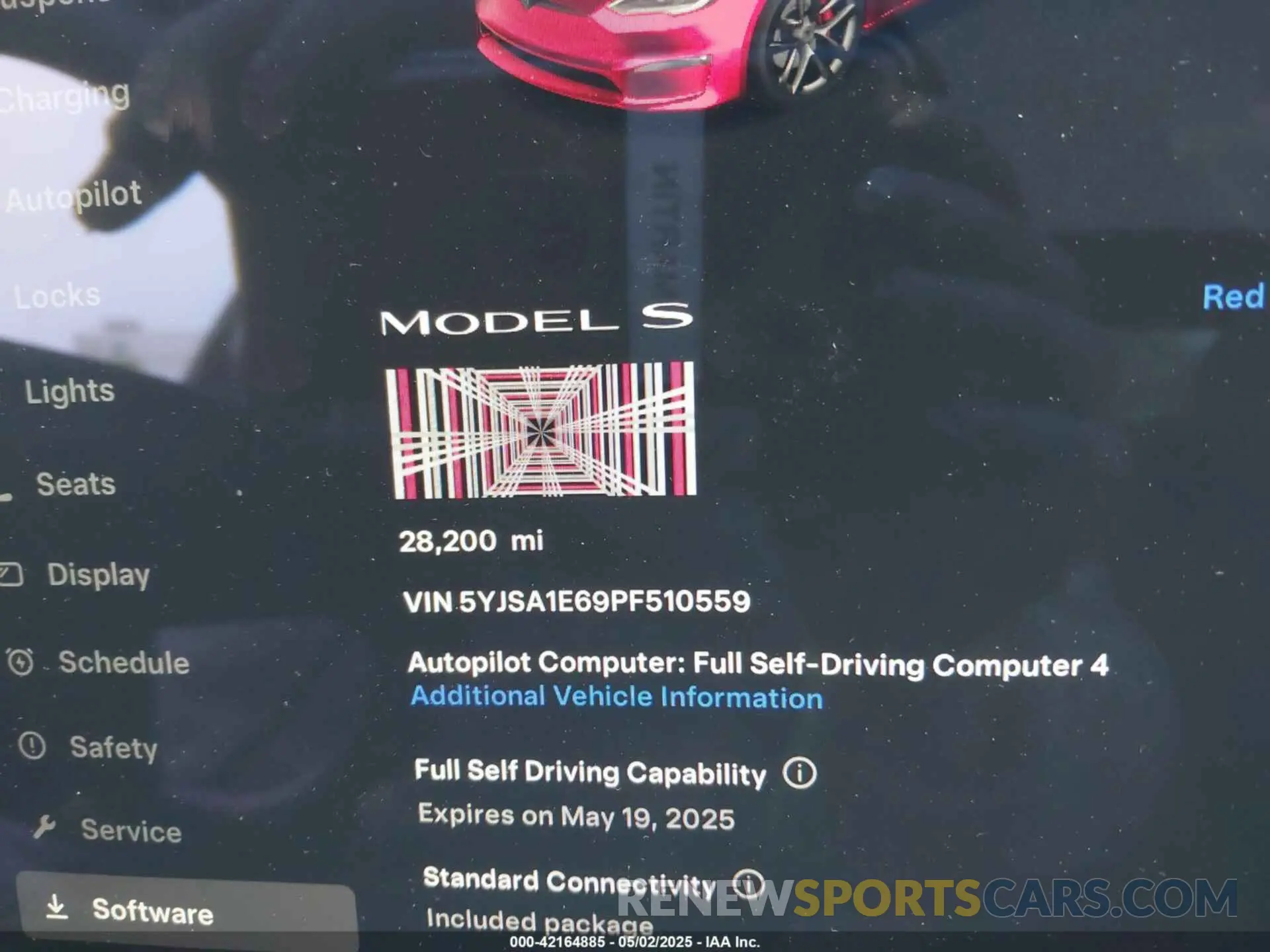 15 fotografías del automóvil dañado 5YJSA1E69PF510559 TESLA MODEL S 2023