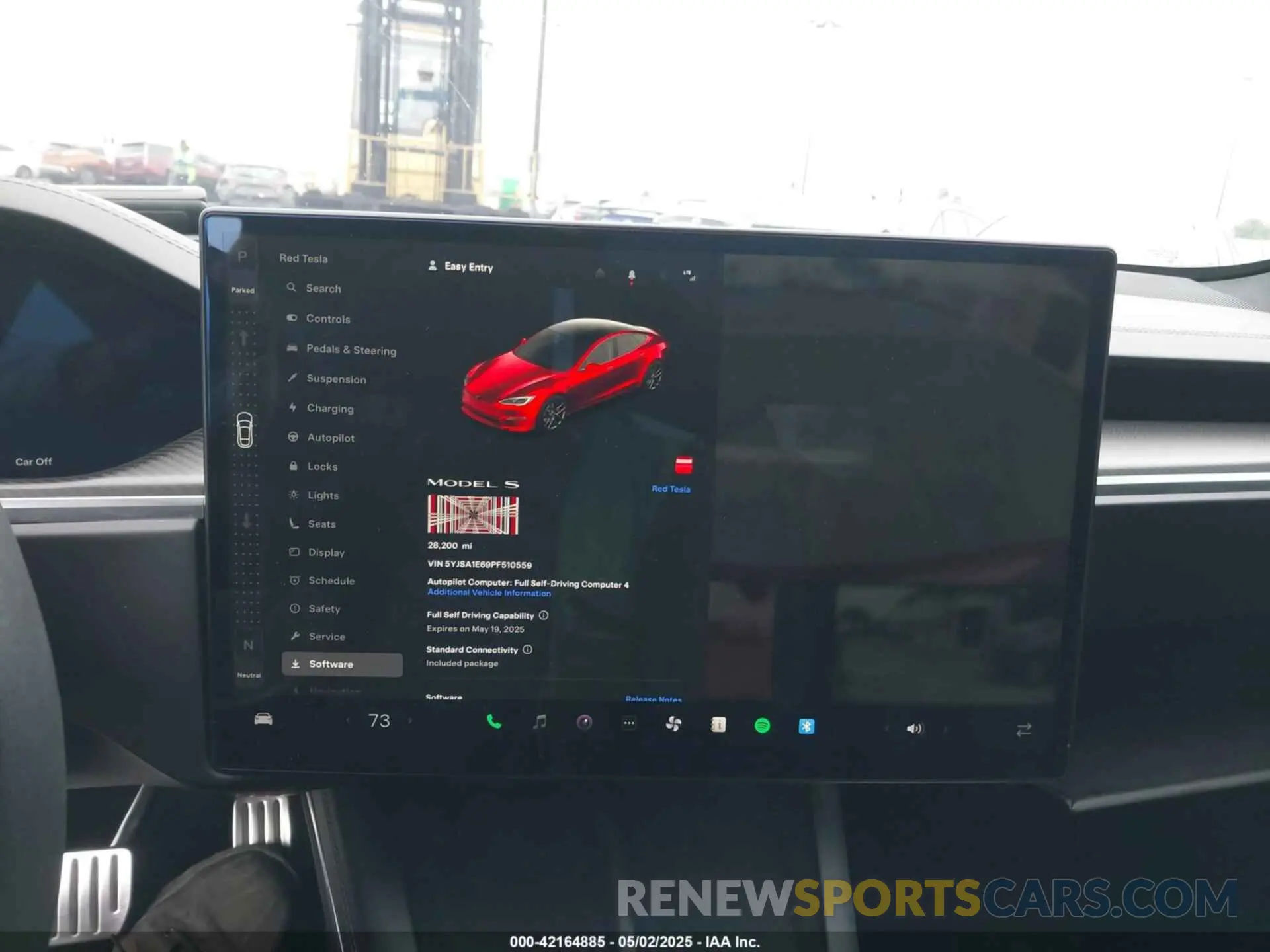 18 fotografías del automóvil dañado 5YJSA1E69PF510559 TESLA MODEL S 2023