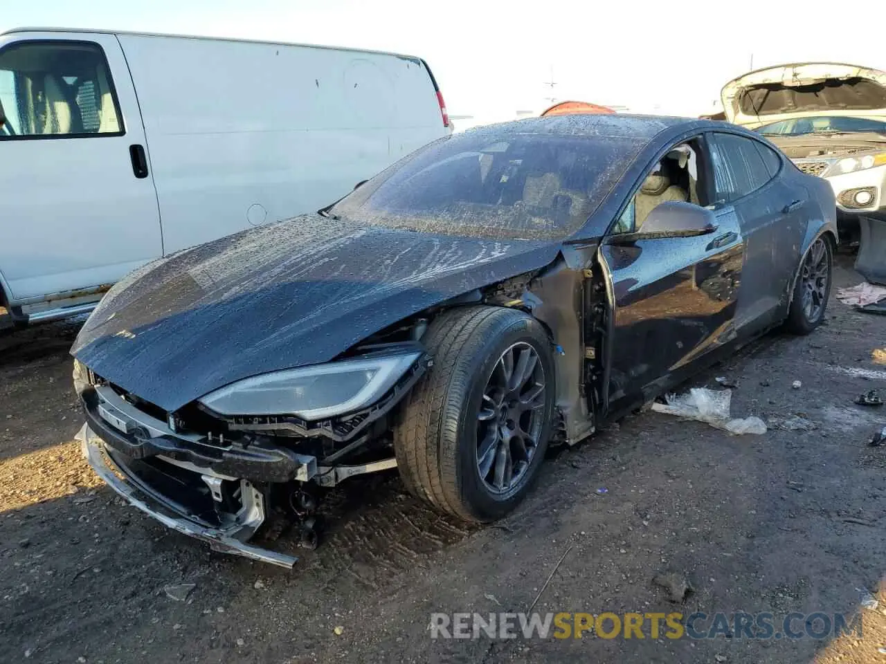 1 fotografías del automóvil dañado 5YJSA1E55RF534643 TESLA MODEL S 2024