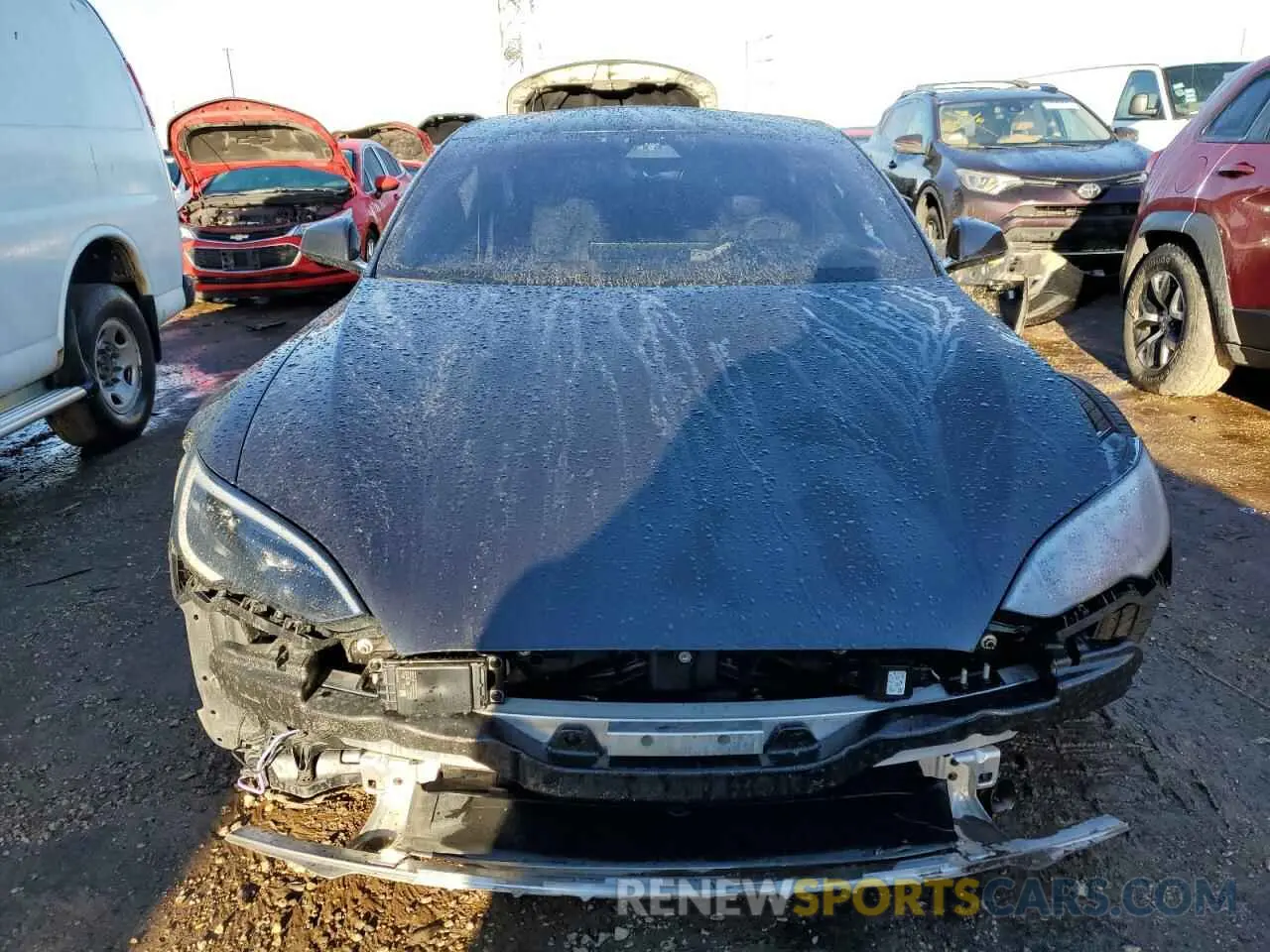 5 fotografías del automóvil dañado 5YJSA1E55RF534643 TESLA MODEL S 2024