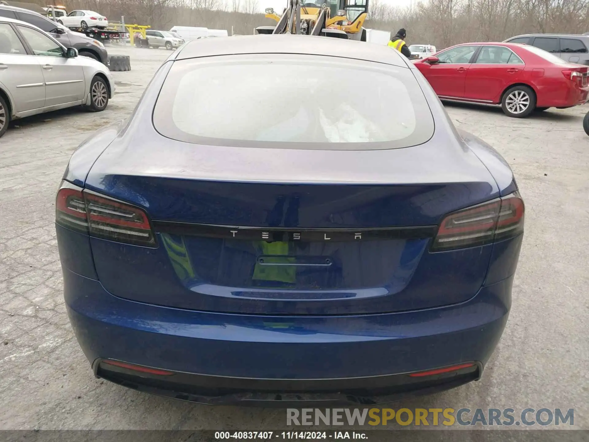 16 fotografías del automóvil dañado 5YJSA1E55RF535968 TESLA MODEL S 2024