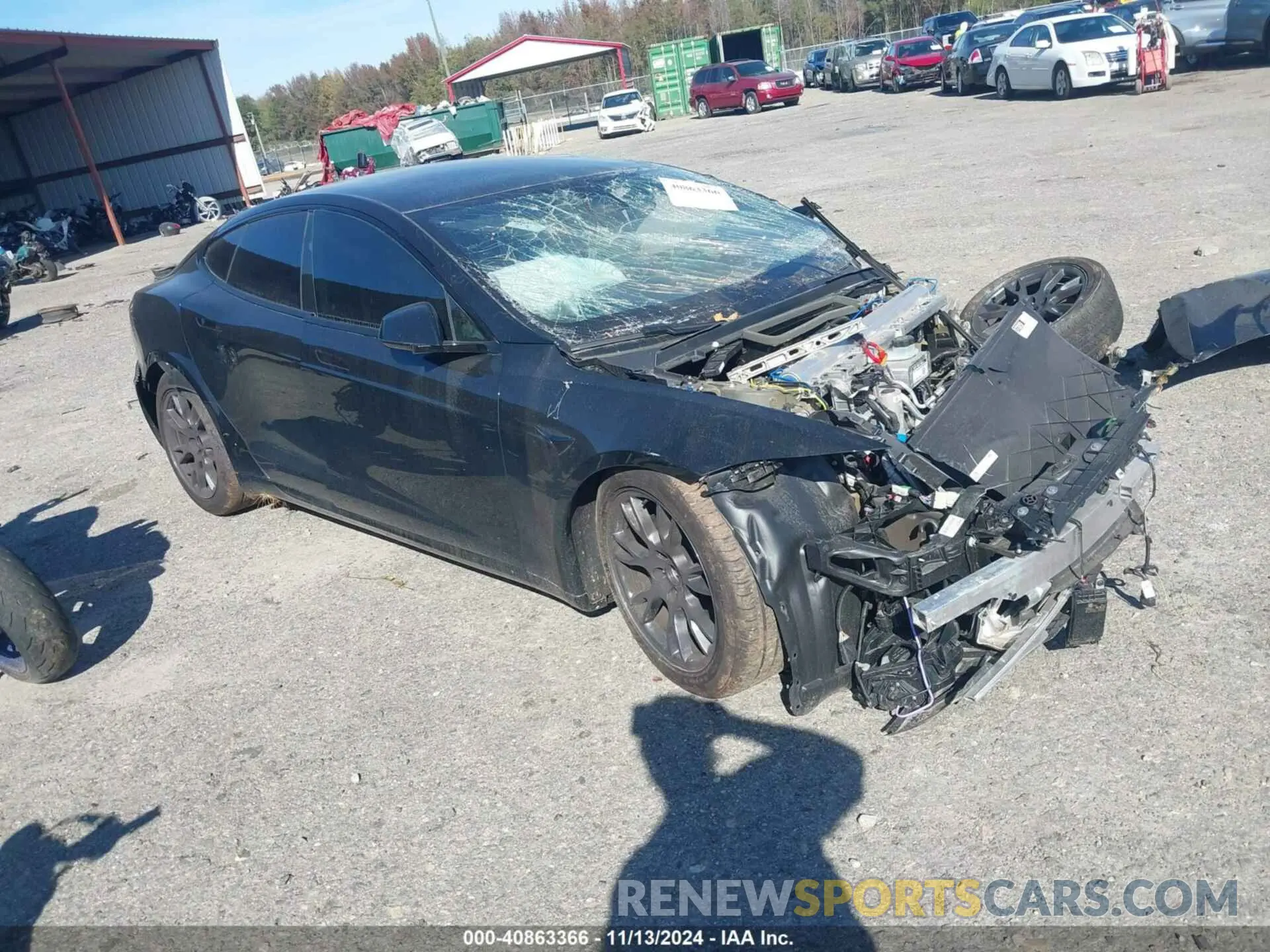 1 fotografías del automóvil dañado 5YJSA1E56RF536496 TESLA MODEL S 2024