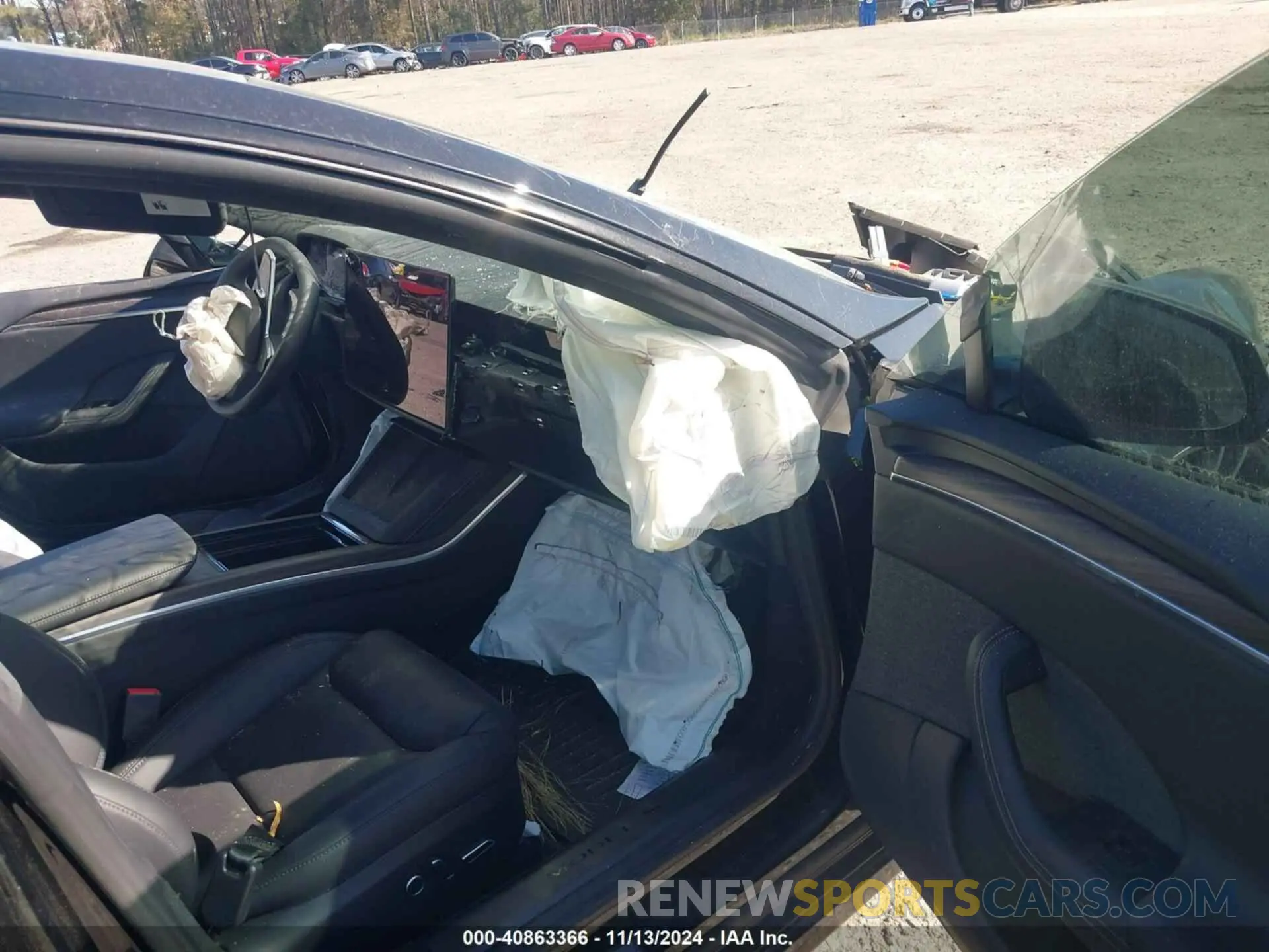 5 fotografías del automóvil dañado 5YJSA1E56RF536496 TESLA MODEL S 2024