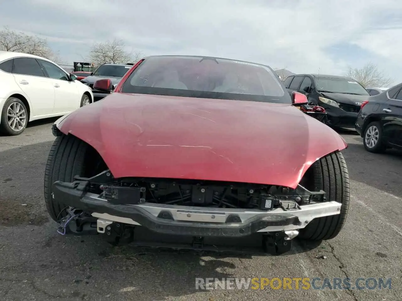 5 fotografías del automóvil dañado 5YJSA1E57RF537950 TESLA MODEL S 2024