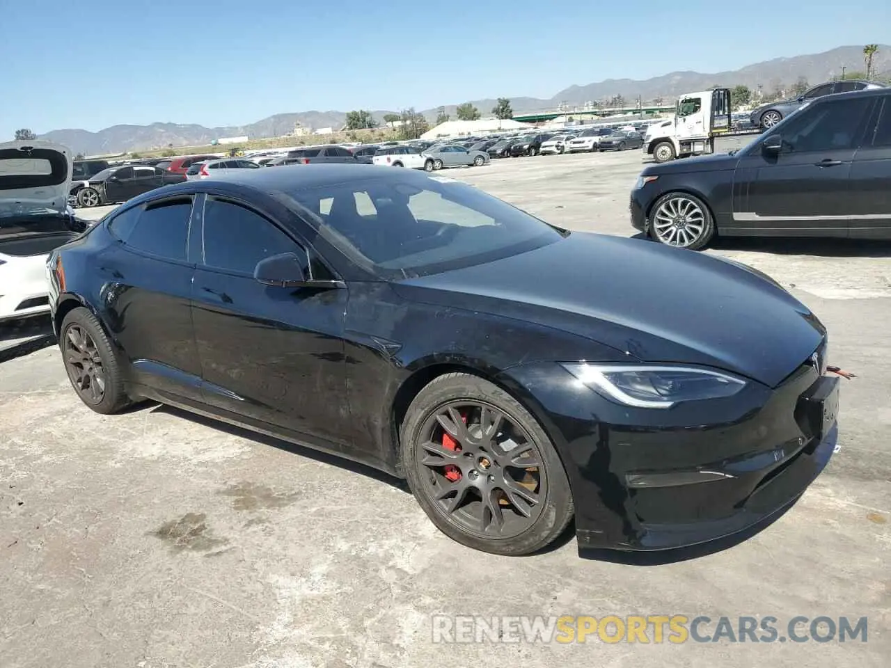 4 fotografías del automóvil dañado 5YJSA1E64RF538417 TESLA MODEL S 2024