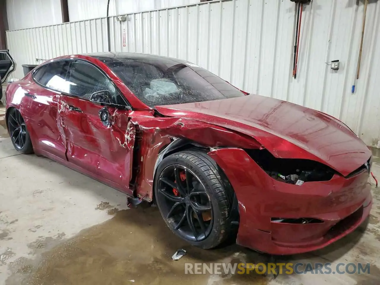 4 fotografías del automóvil dañado 5YJSA1E66RF538449 TESLA MODEL S 2024