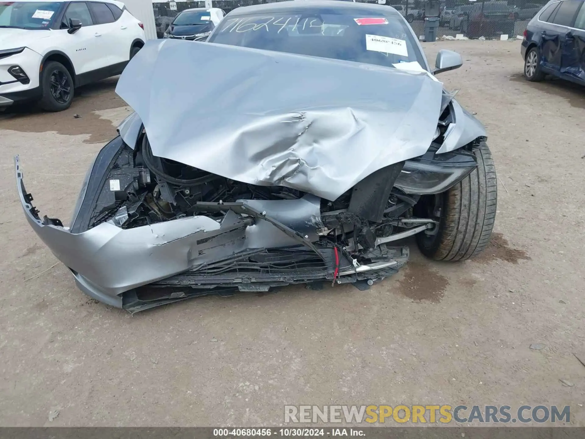 6 fotografías del automóvil dañado 5YJSA1E67RF540176 TESLA MODEL S 2024