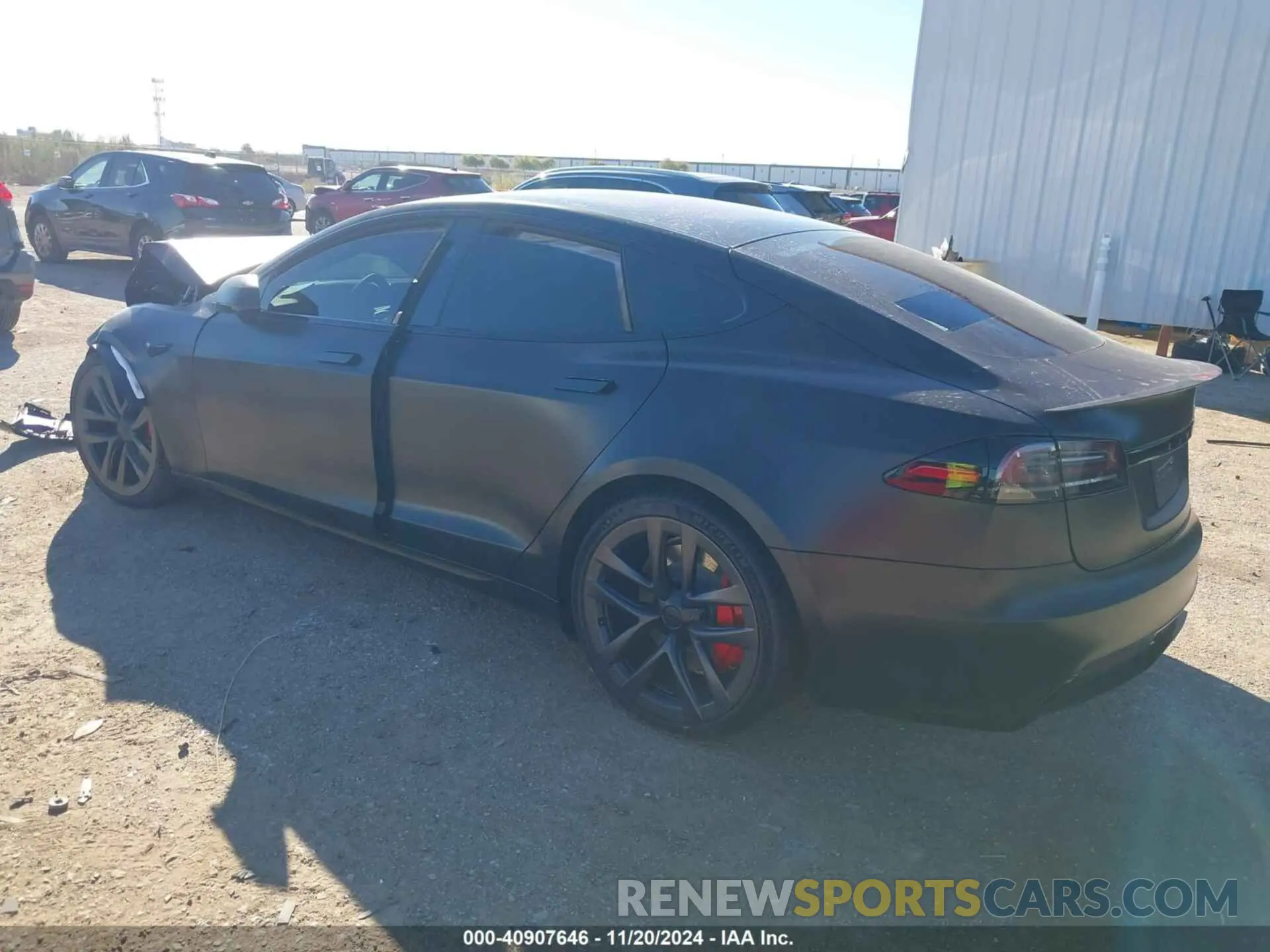 3 fotografías del automóvil dañado 5YJSA1E69RF544911 TESLA MODEL S 2024