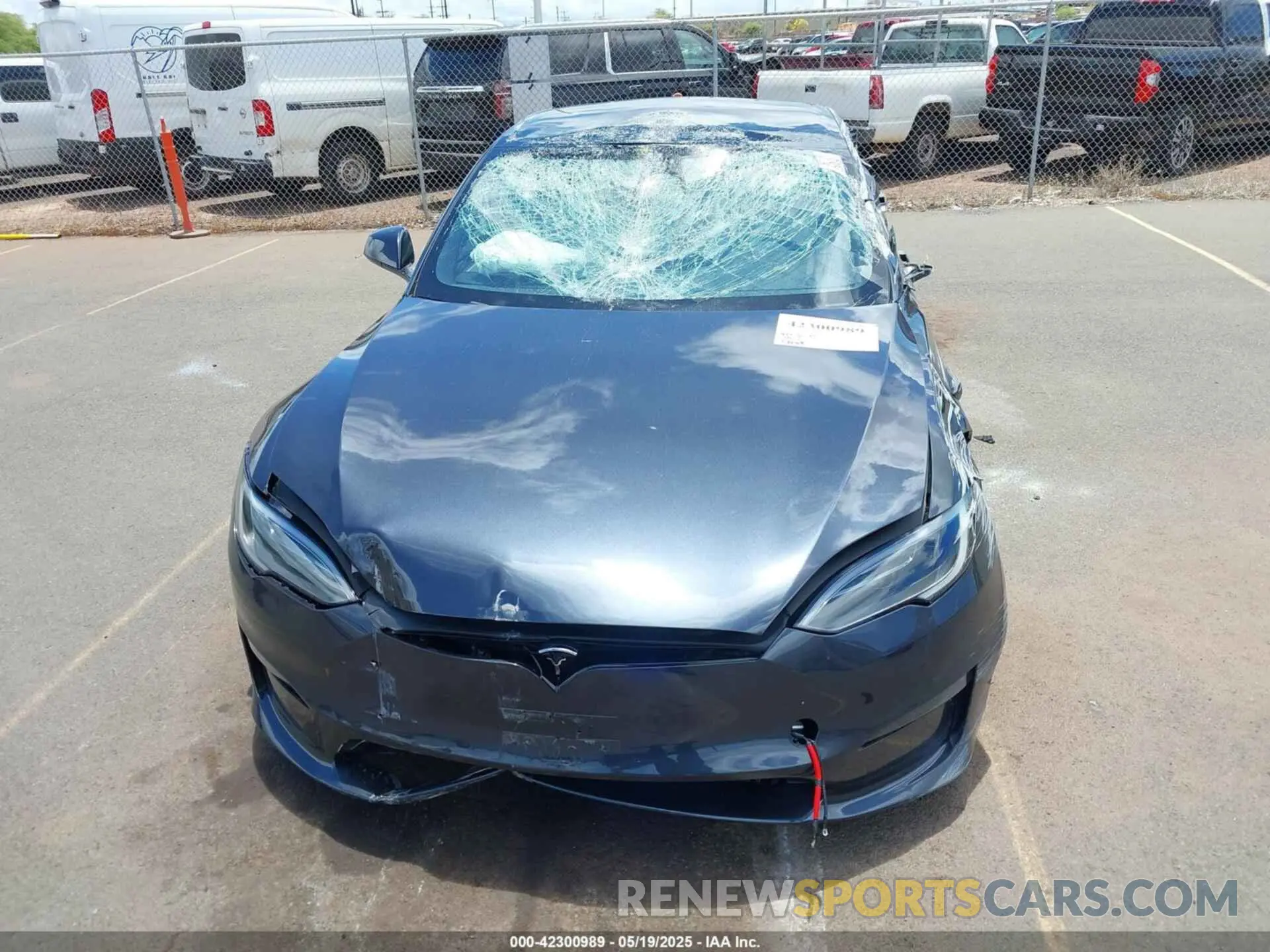 6 fotografías del automóvil dañado 5YJSA1E51SF548612 TESLA MODEL S 2025
