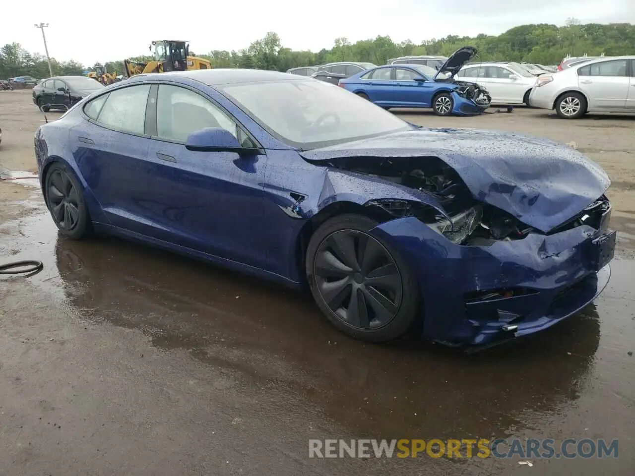 4 fotografías del automóvil dañado 5YJSA1E59SF550219 TESLA MODEL S 2025