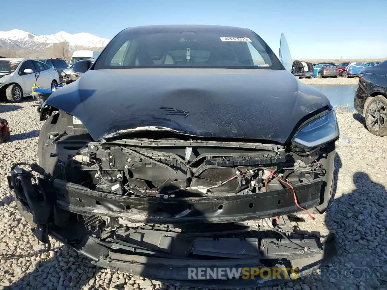 5 fotografías del automóvil dañado 5YJXCAE24KF188385 TESLA MODEL X 2019