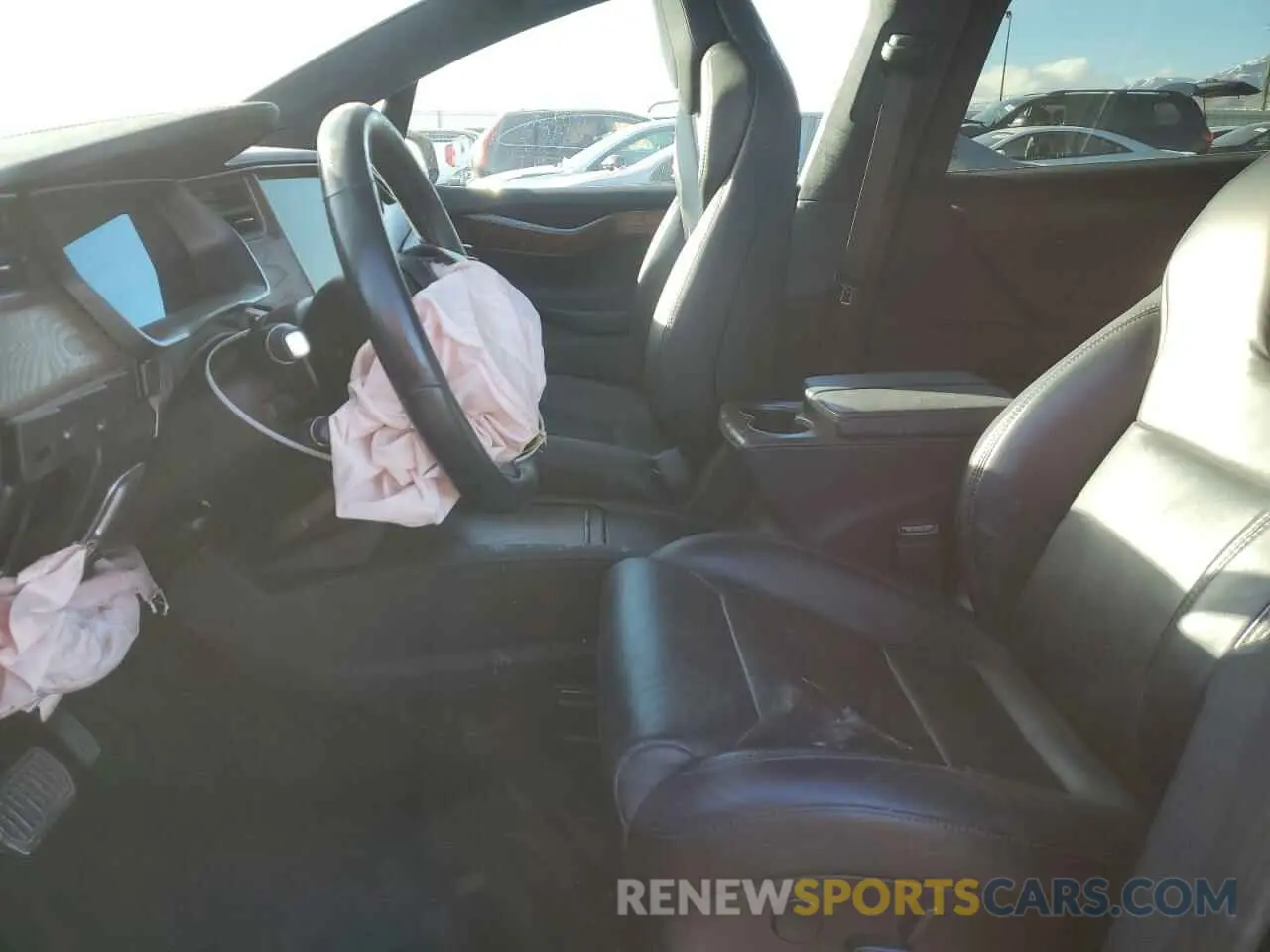7 fotografías del automóvil dañado 5YJXCAE24KF188385 TESLA MODEL X 2019